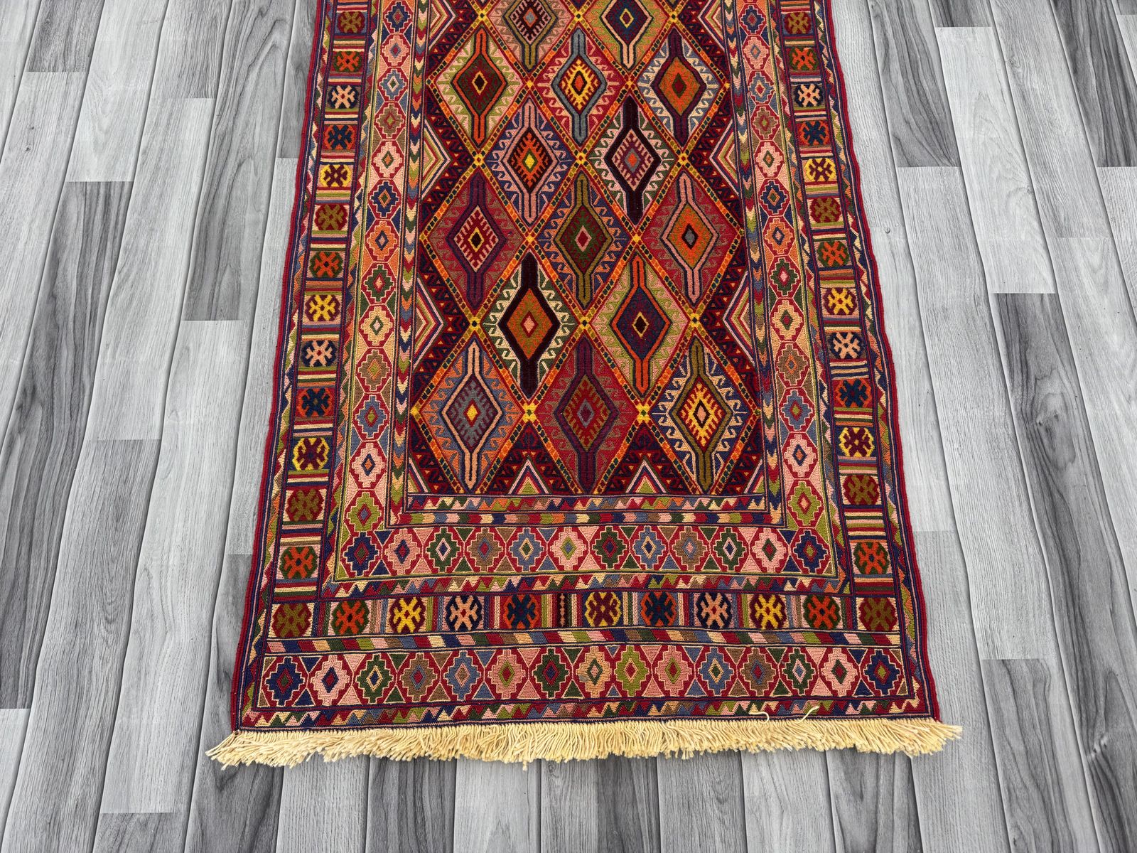 Handmade Fine Quality Meshwani Runner Rug   288 cm x 80 cm SK1384