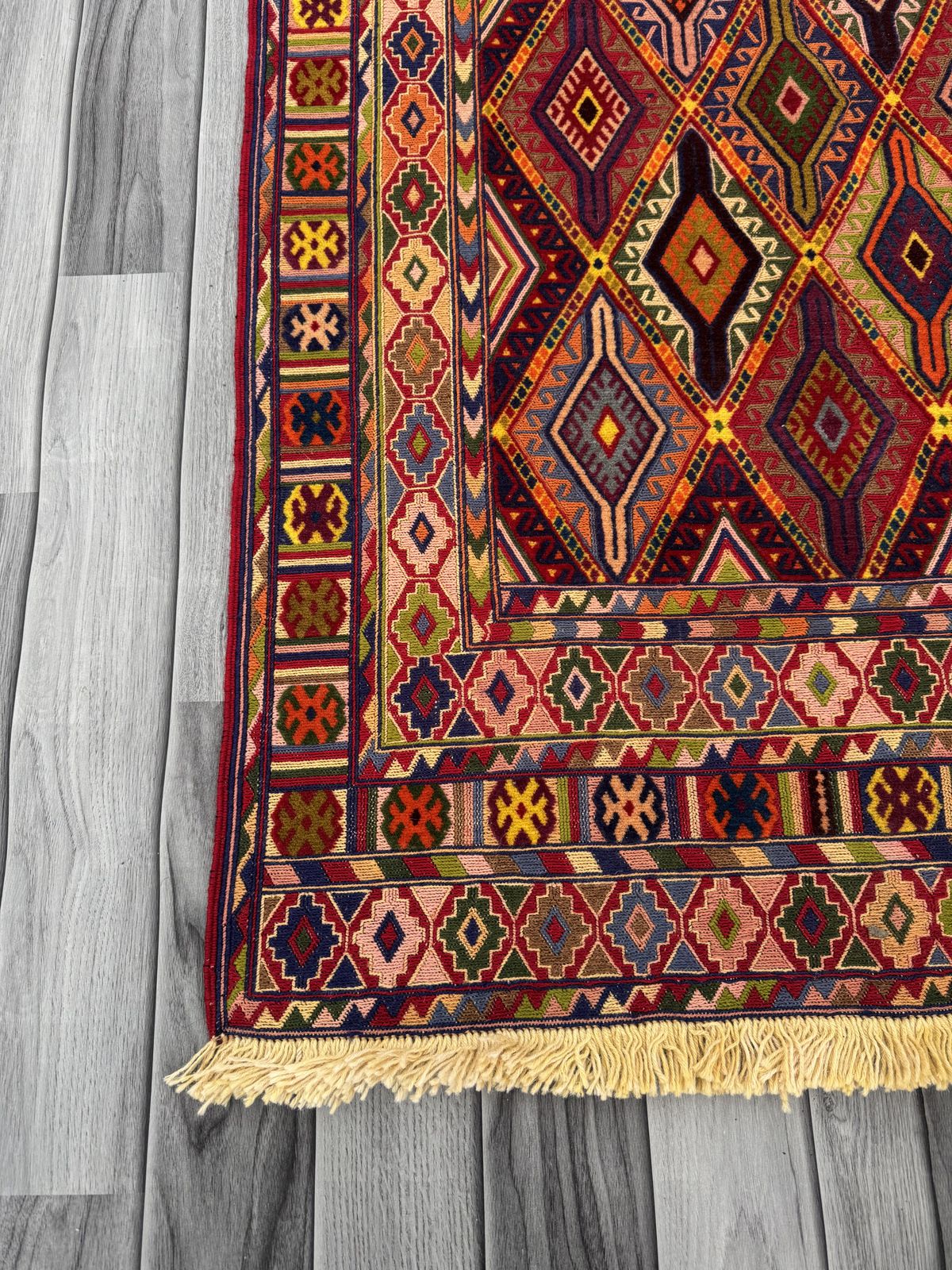 Handmade Fine Quality Meshwani Runner Rug   288 cm x 80 cm SK1384