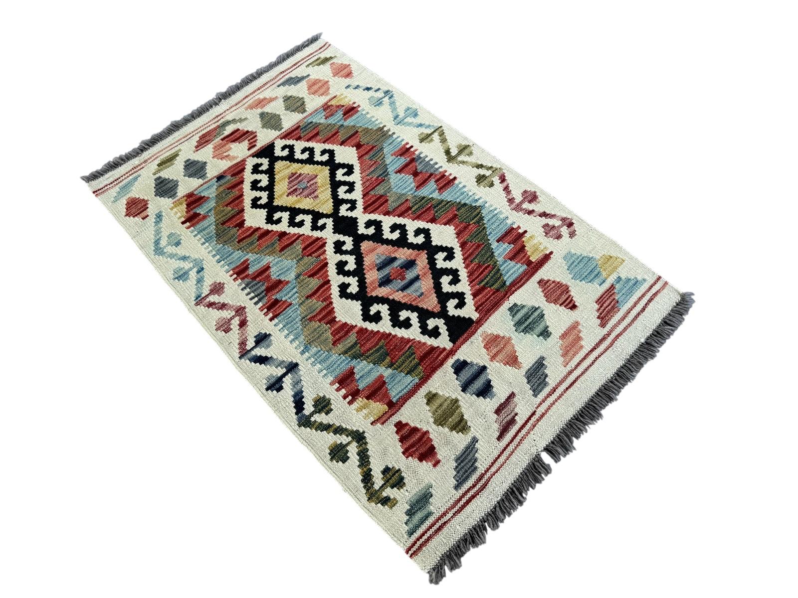 Handmade Afghan Chobi Kilim Runner Rug 132 CM x 83 CM SK # 1428