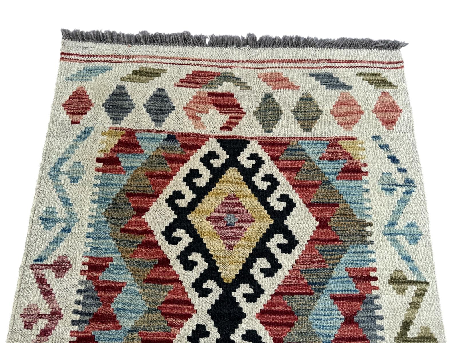 Handmade Afghan Chobi Kilim Runner Rug 132 CM x 83 CM SK # 1428