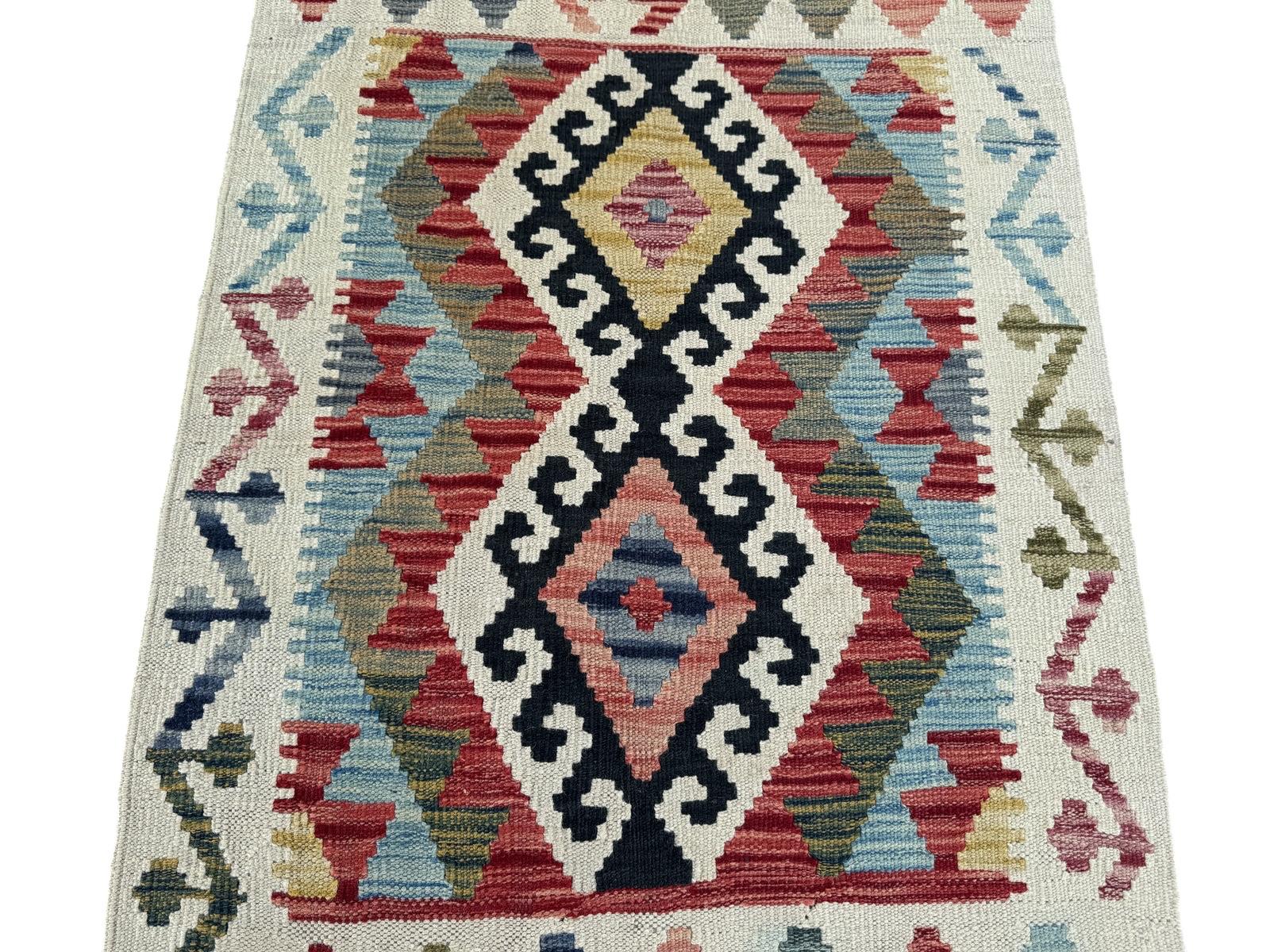 Handmade Afghan Chobi Kilim Runner Rug 132 CM x 83 CM SK # 1428