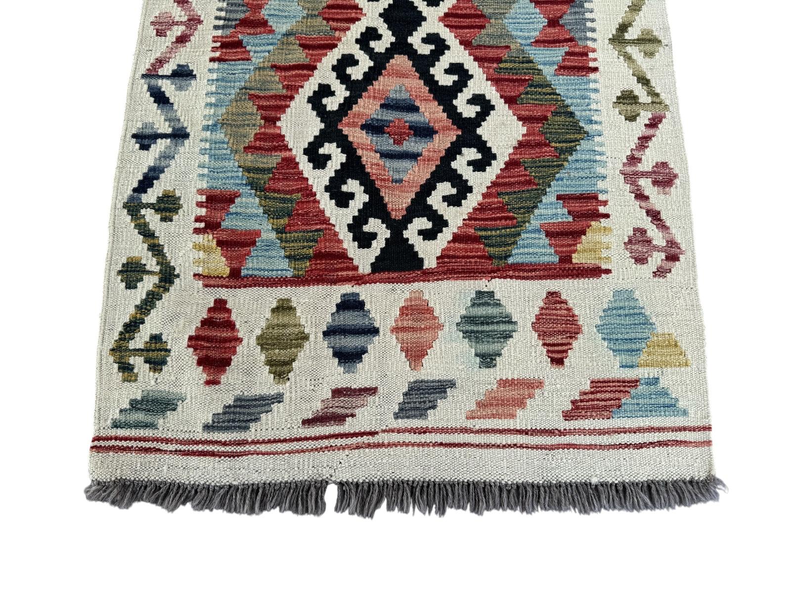 Handmade Afghan Chobi Kilim Runner Rug 132 CM x 83 CM SK # 1428