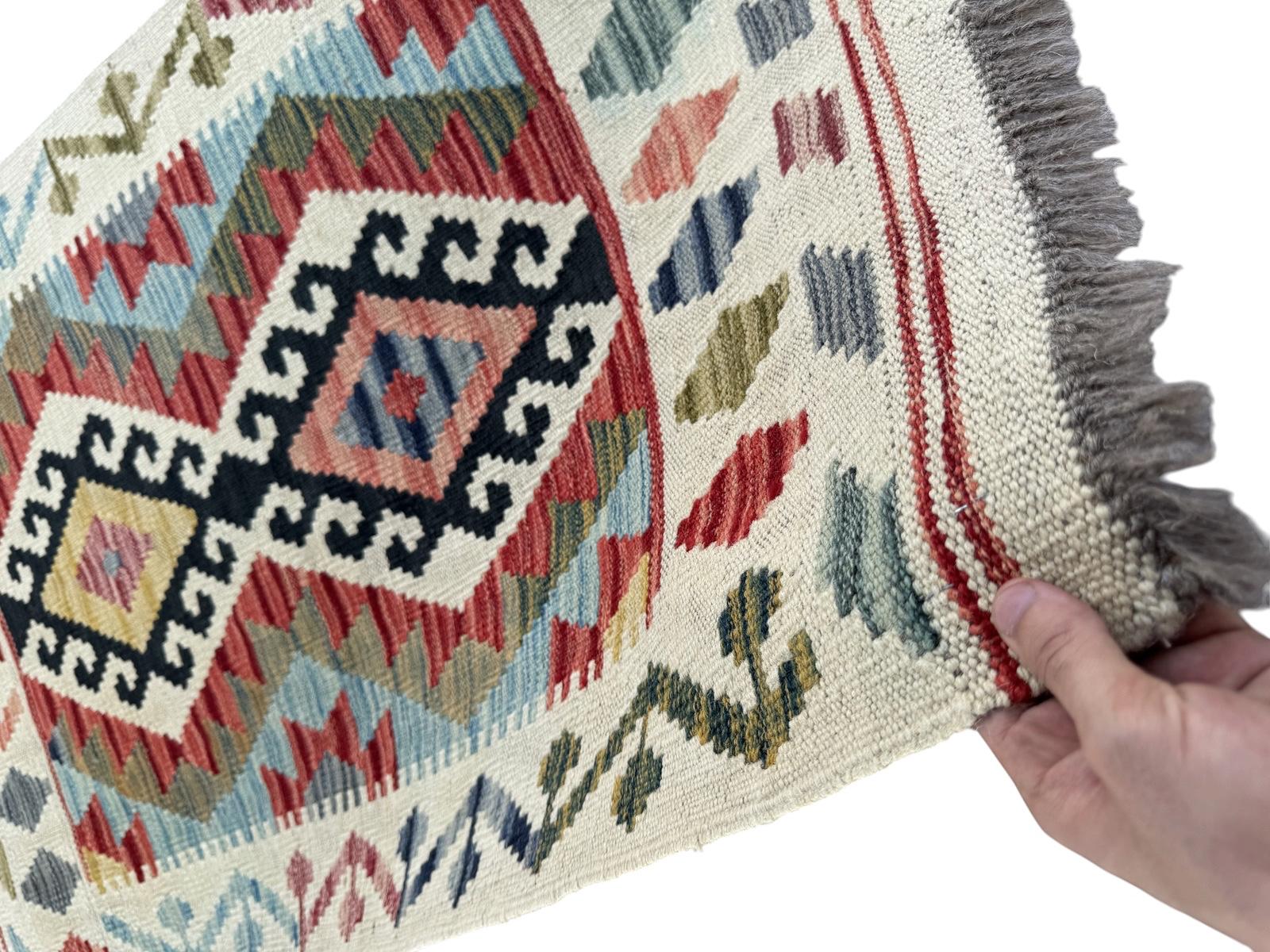 Handmade Afghan Chobi Kilim Runner Rug 132 CM x 83 CM SK # 1428