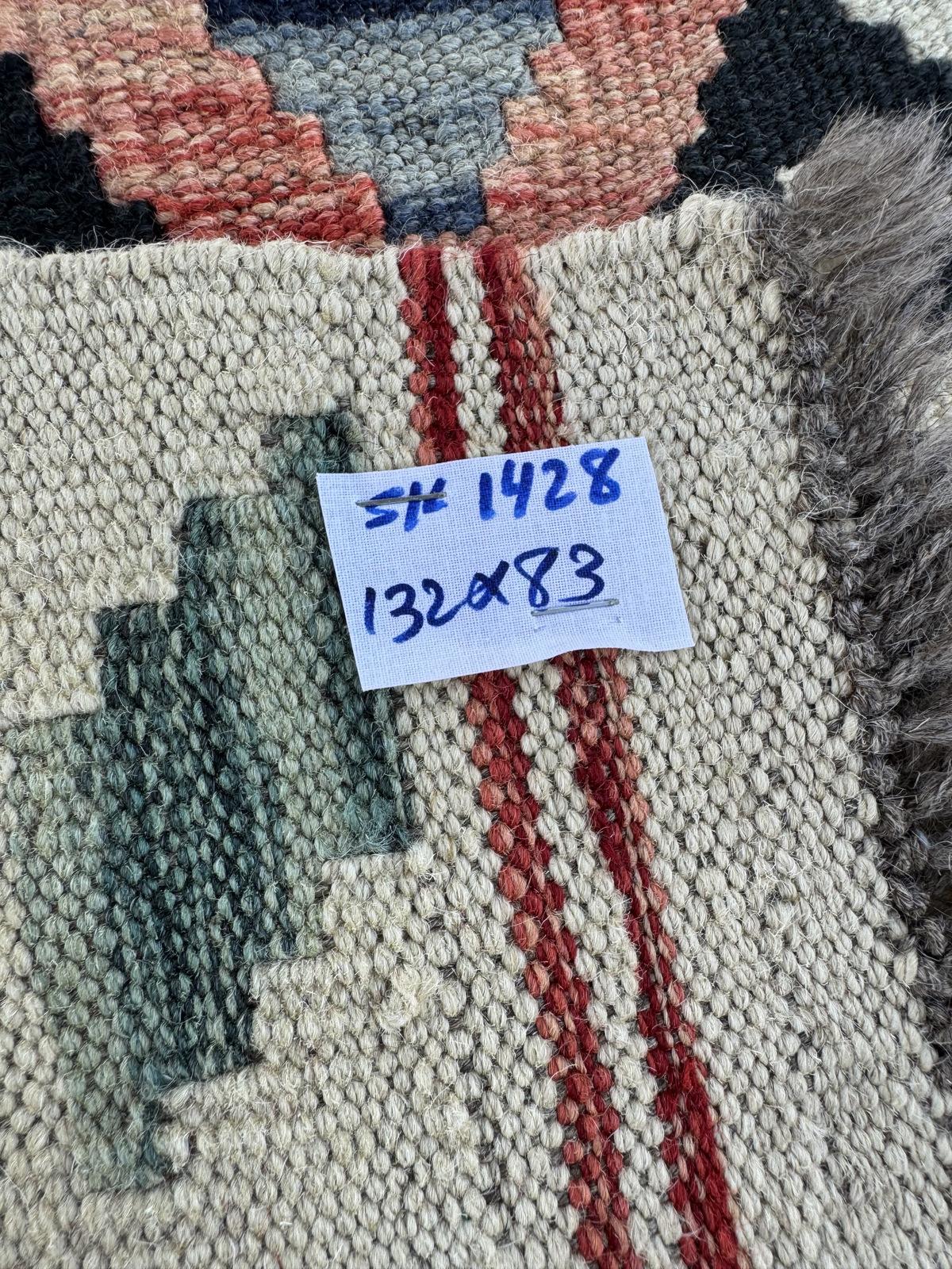 Handmade Afghan Chobi Kilim Runner Rug 132 CM x 83 CM SK # 1428
