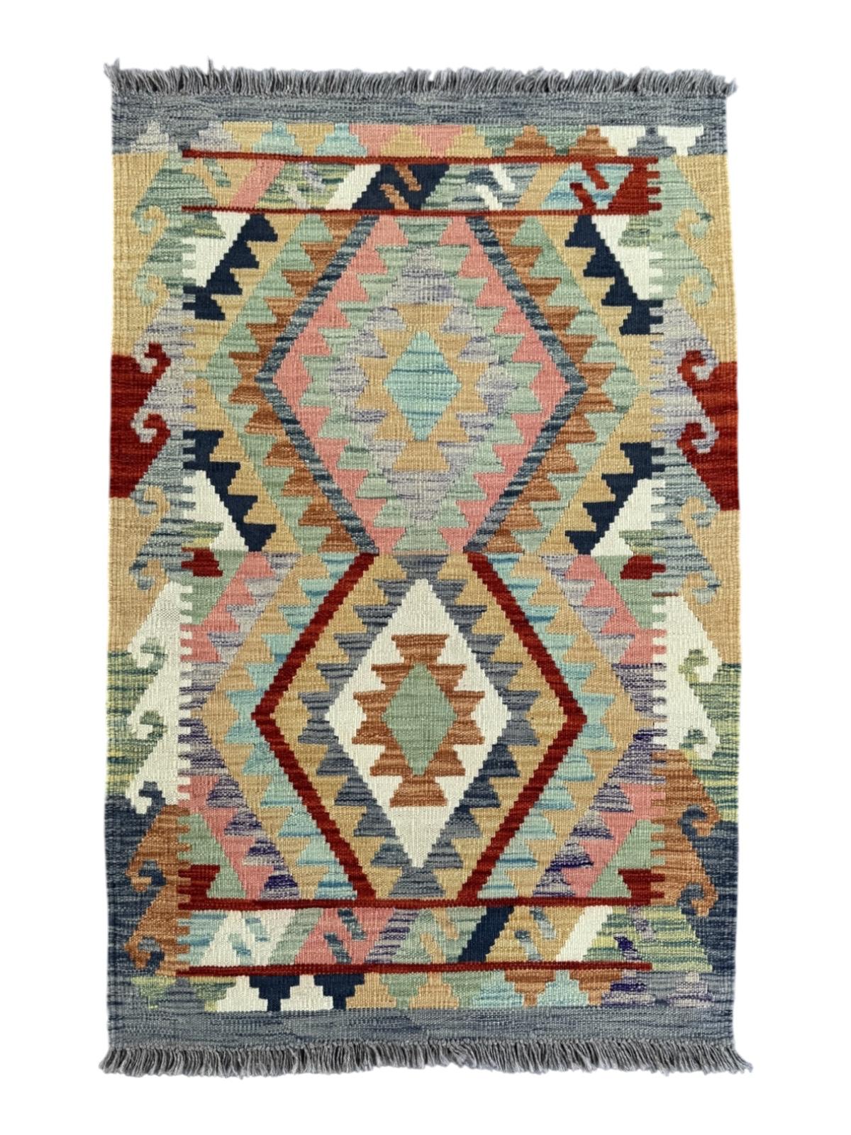 Handmade Afghan Chobi Kilim Runner Rug 120 CM x 84 CM SK#1429