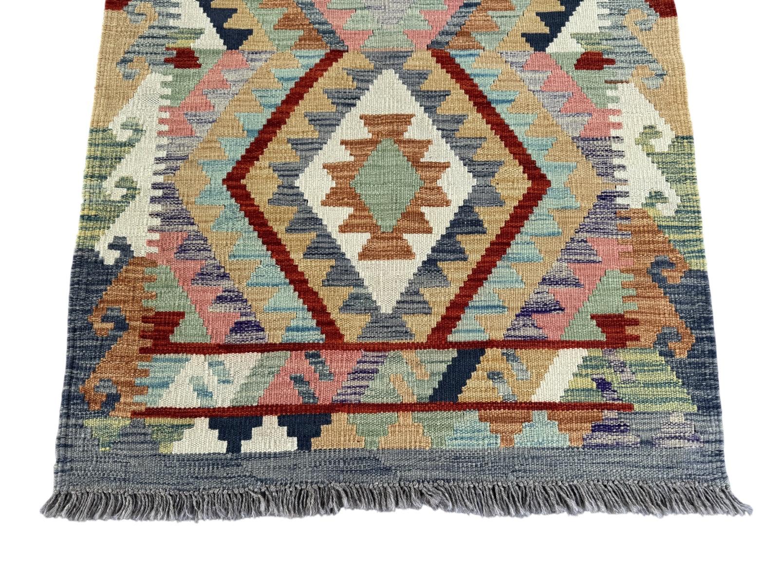 Handmade Afghan Chobi Kilim Runner Rug 120 CM x 84 CM SK#1429
