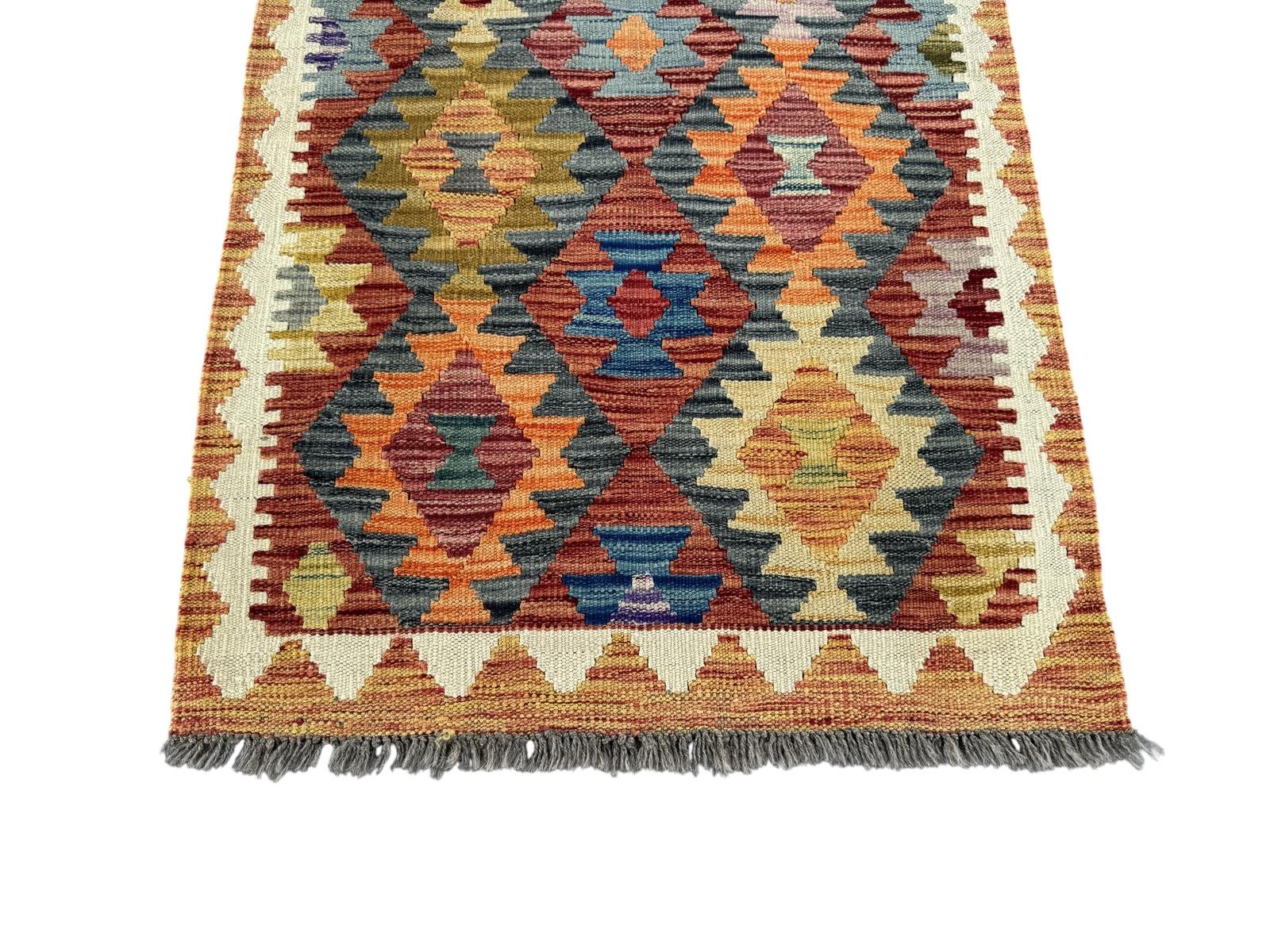 Handmade Afghan Chobi Kilim Rug 124 CM x 80 CM SK#1432