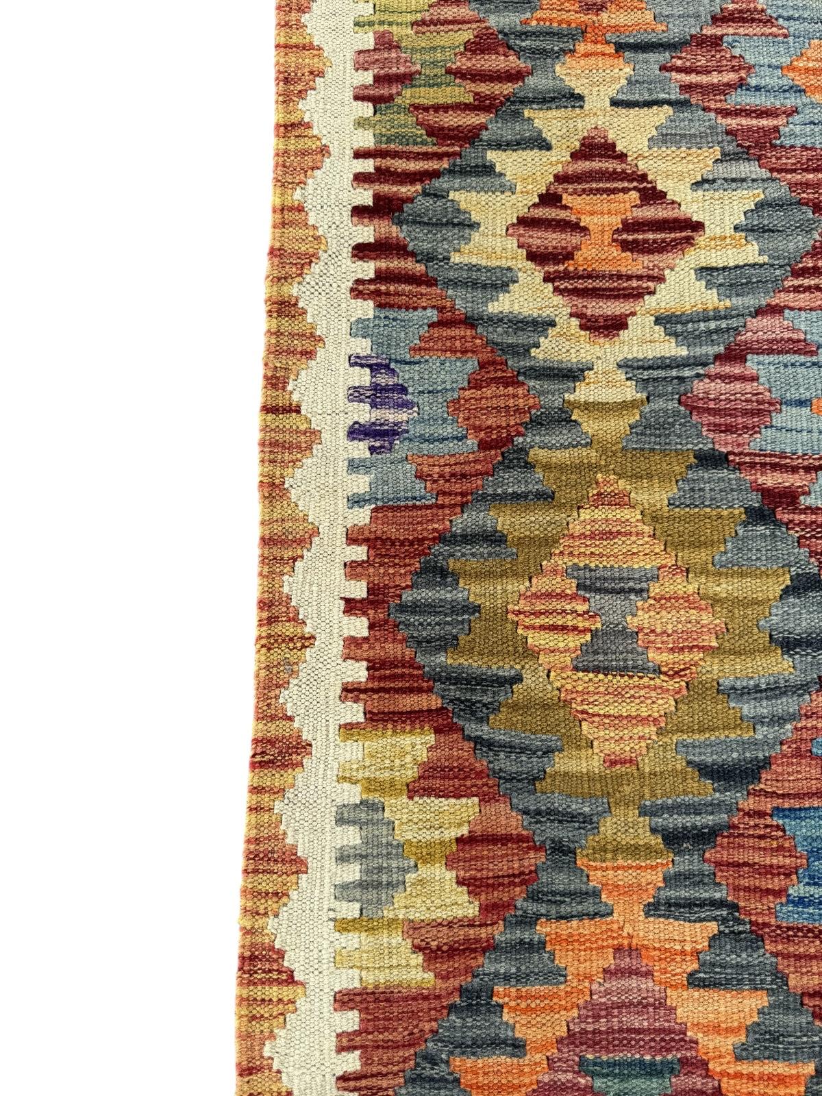 Handmade Afghan Chobi Kilim Rug 124 CM x 80 CM SK#1432