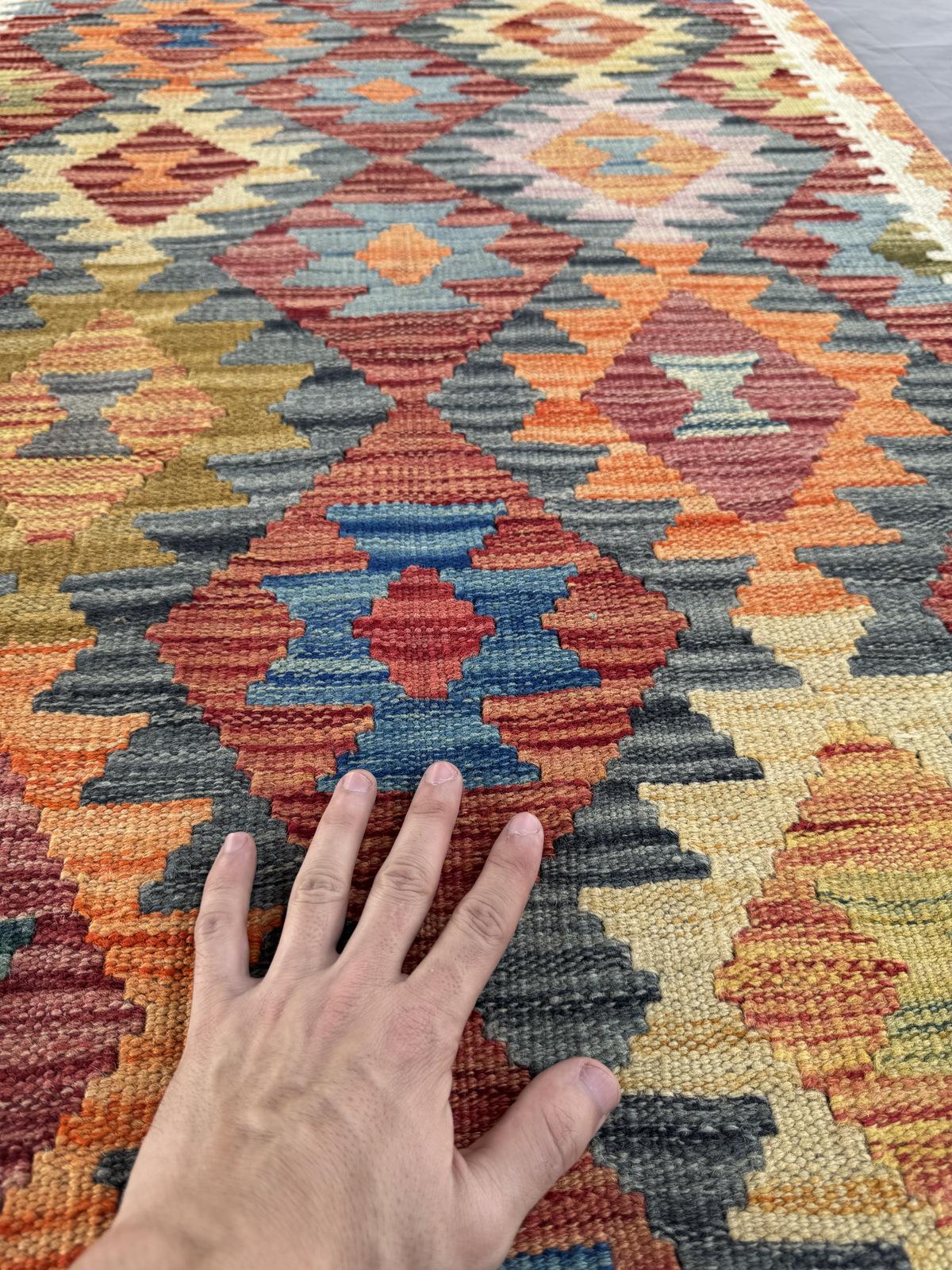 Handmade Afghan Chobi Kilim Rug 124 CM x 80 CM SK#1432