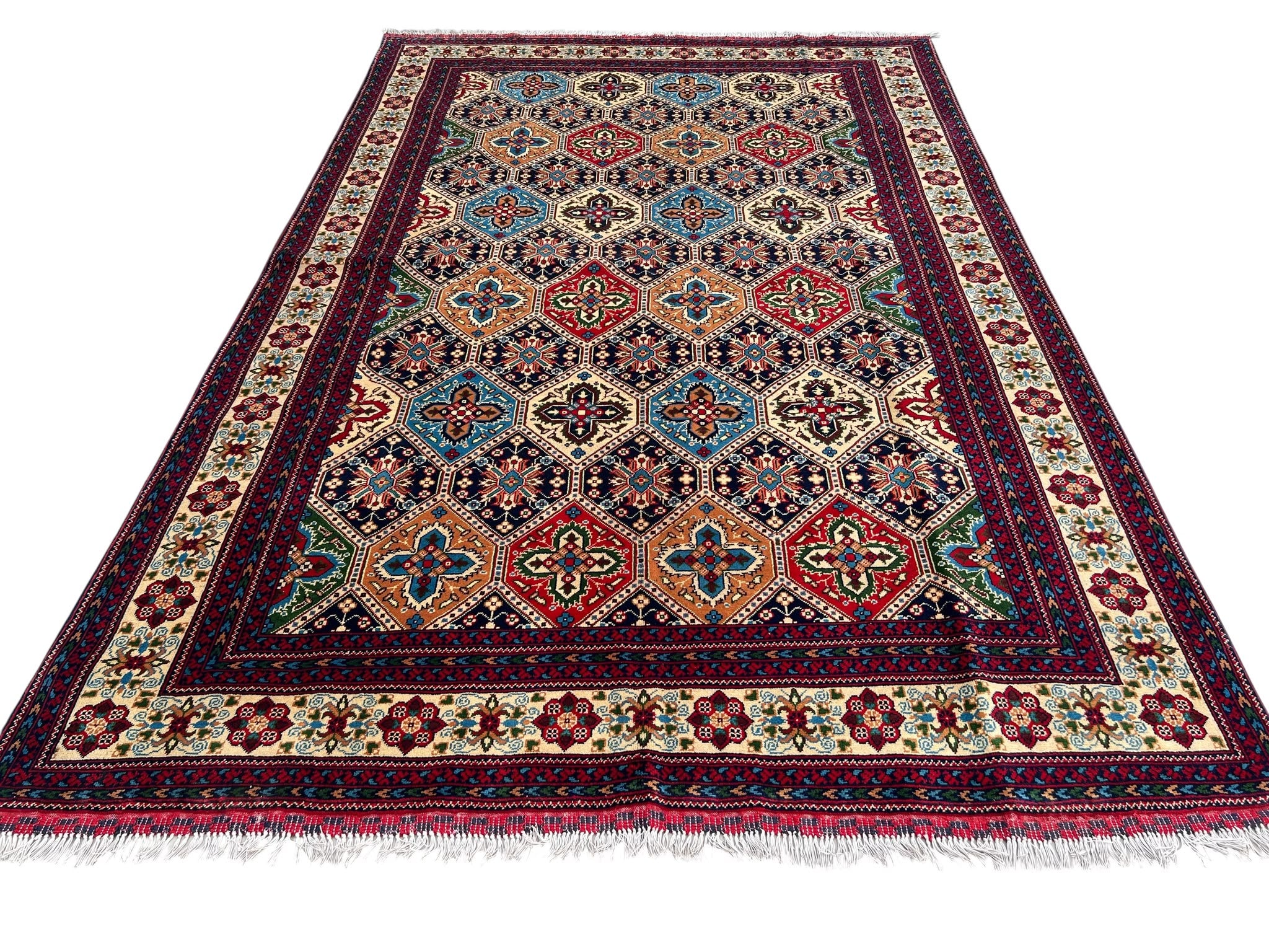 Handmade Afghan Traditional Wool Rug 296 CM x 200 CM SK#2001
