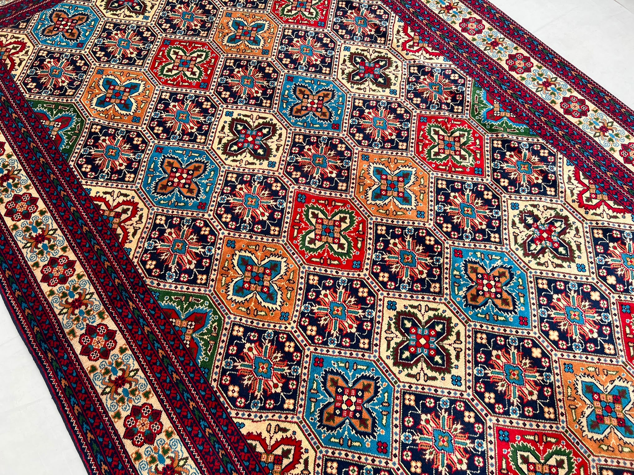 Handmade Afghan Traditional Wool Rug 296 CM x 200 CM SK#2001