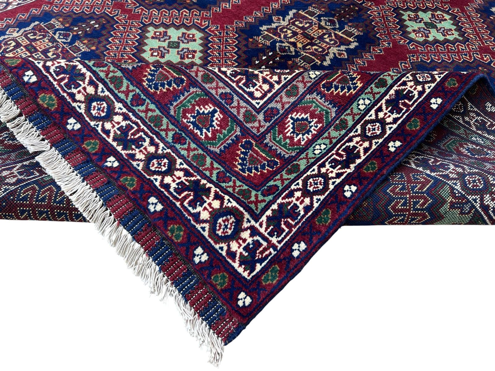 Handmade Afghan Traditional Wool Rug 195 CM x 151 CM SK#2002