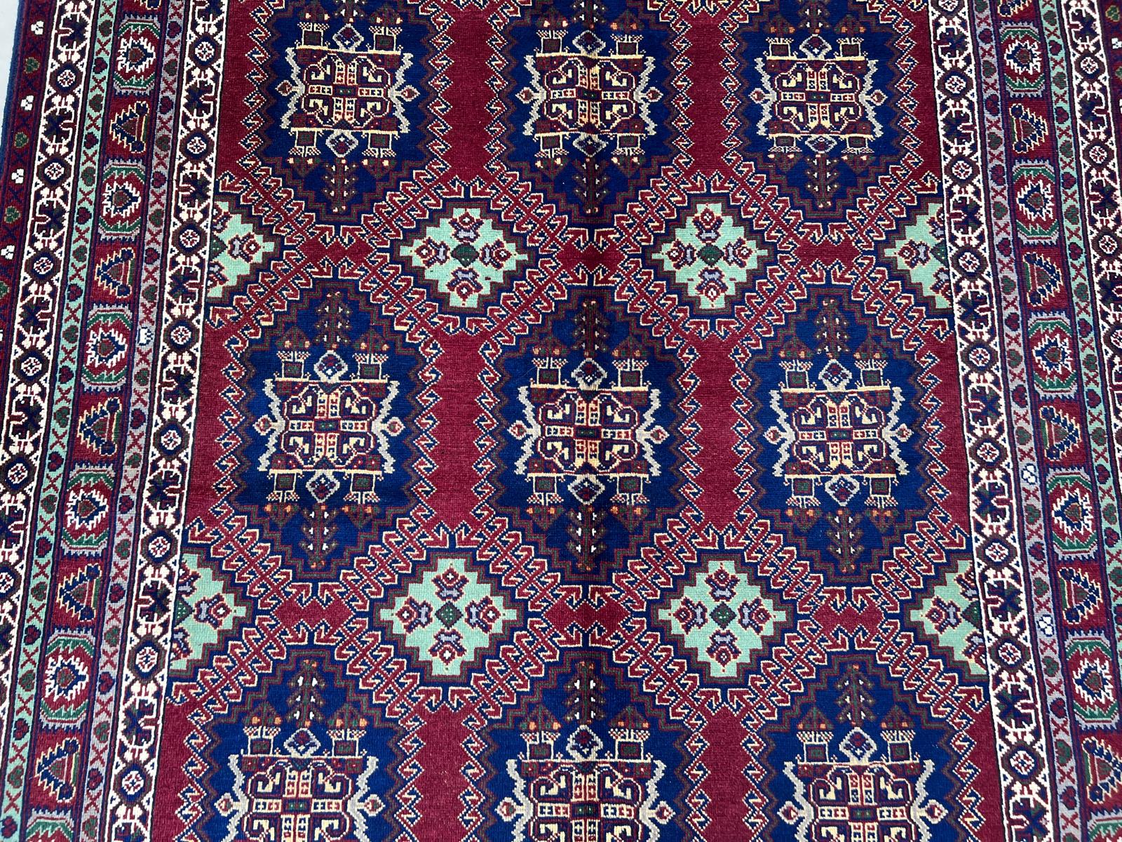 Handmade Afghan Traditional Wool Rug 195 CM x 151 CM SK#2002