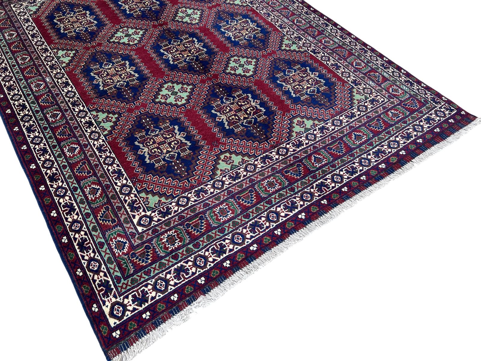 Handmade Afghan Traditional Wool Rug 195 CM x 151 CM SK#2002