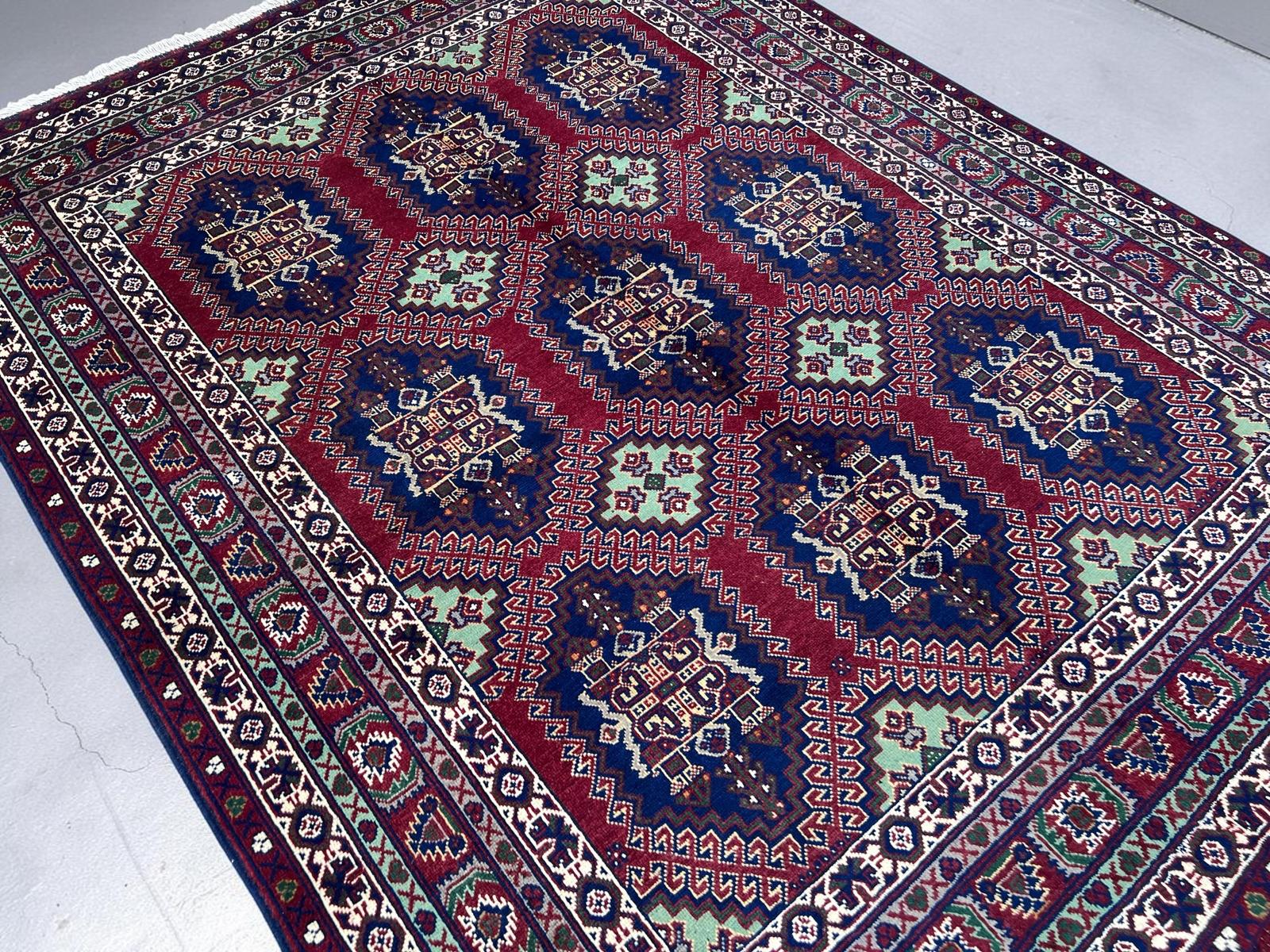 Handmade Afghan Traditional Wool Rug 195 CM x 151 CM SK#2002