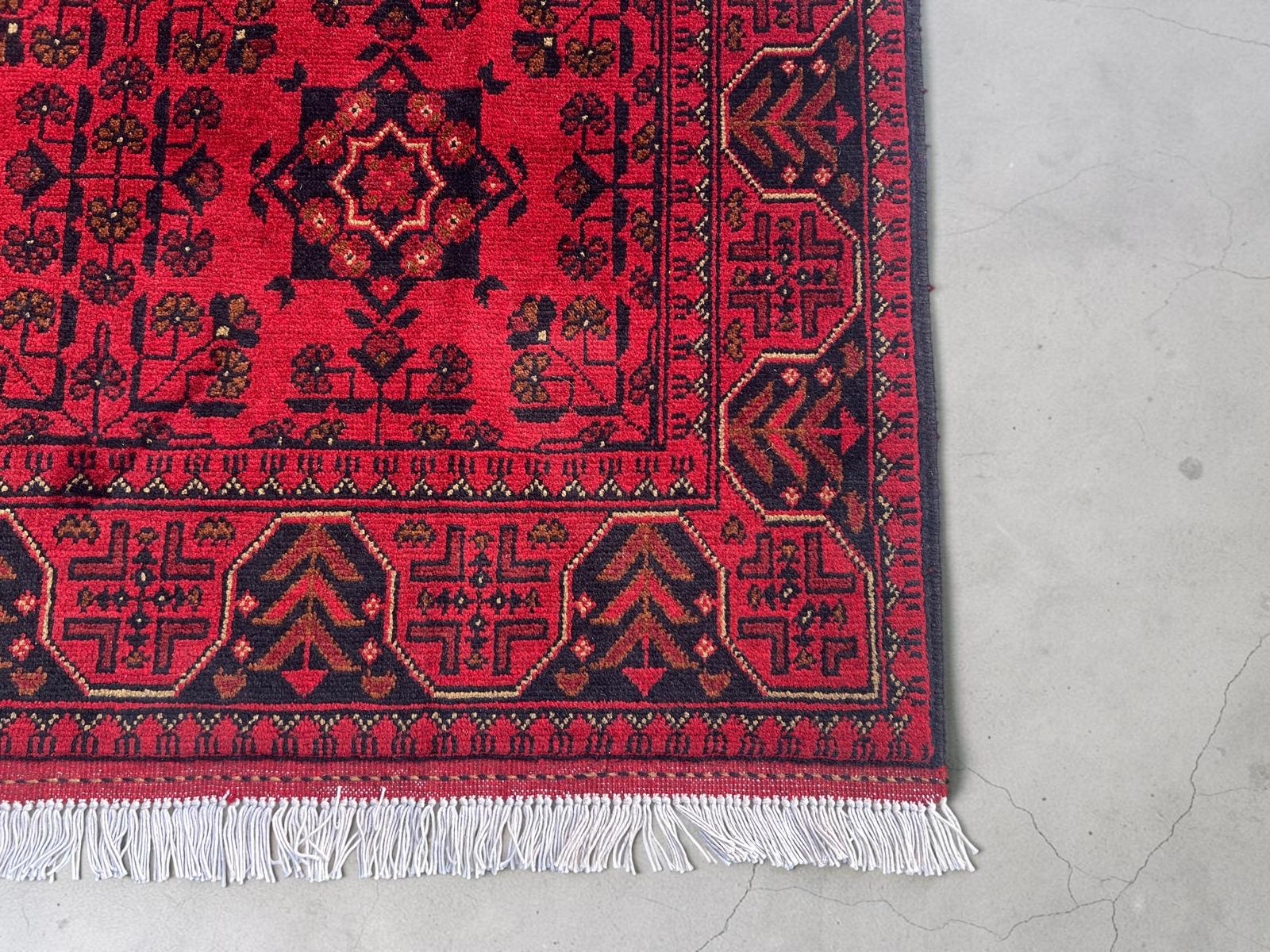 Handmade Afghan Traditional Wool Rug  Size 200 CM x 150 CM SK# 2005
