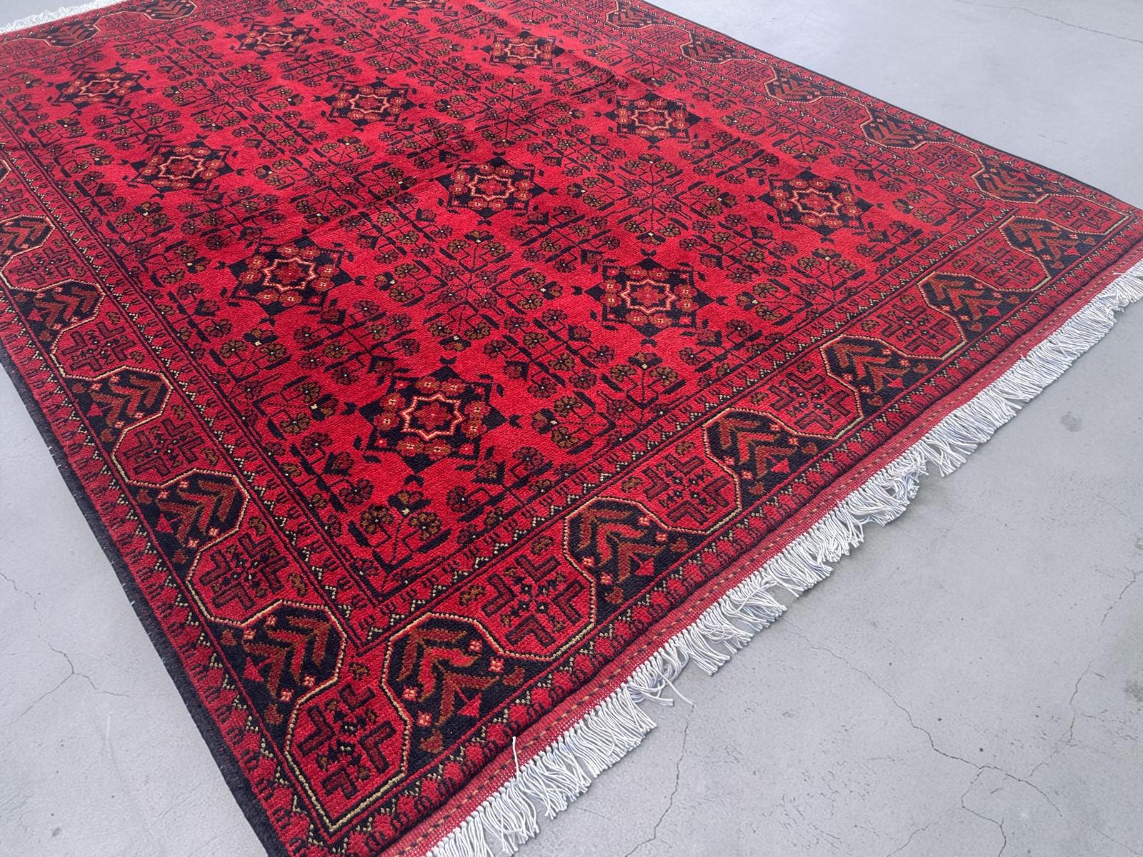Handmade Afghan Traditional Wool Rug  Size 200 CM x 150 CM SK# 2005