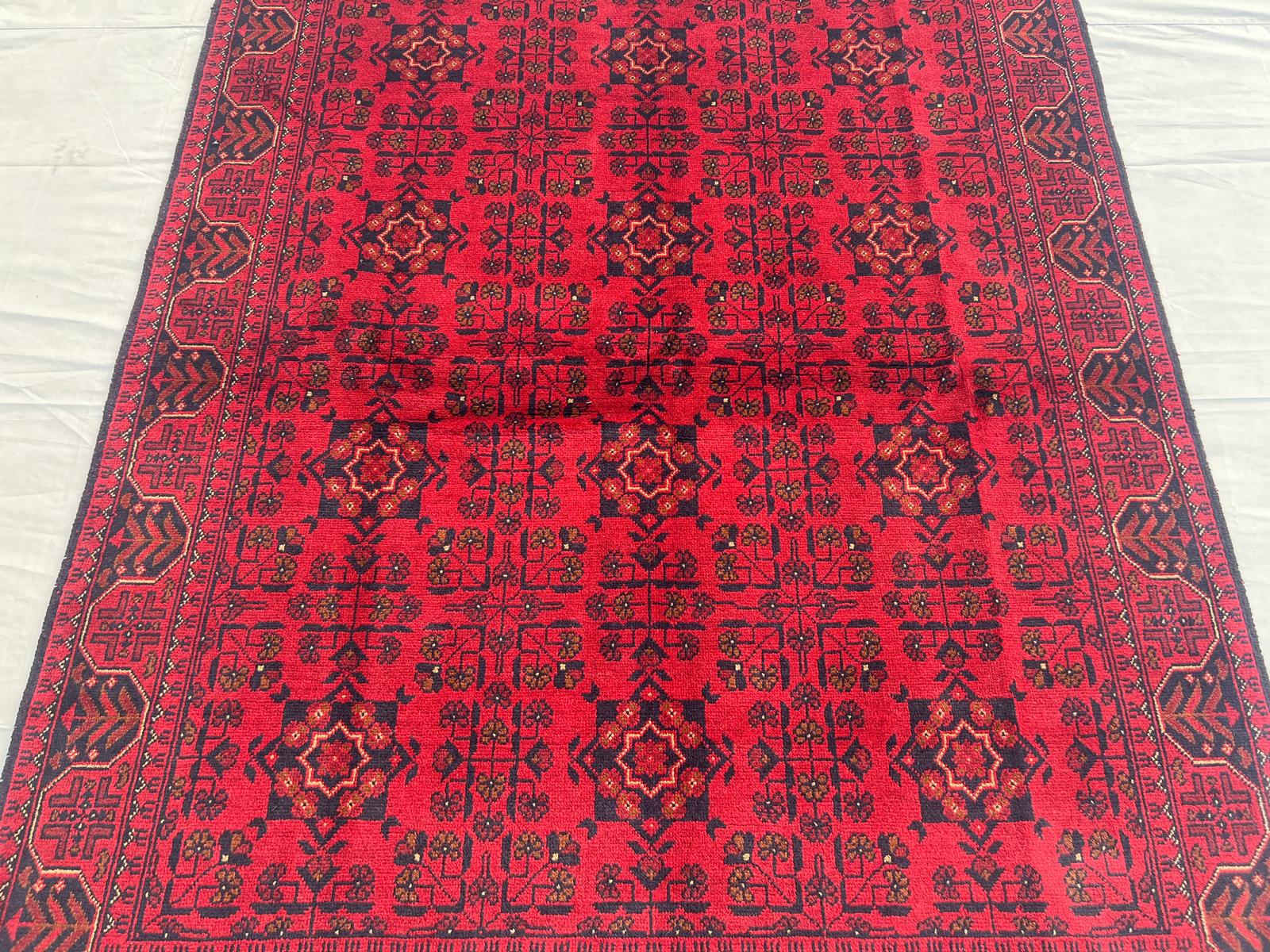 Handmade Afghan Traditional Wool Rug  Size 200 CM x 150 CM SK# 2005