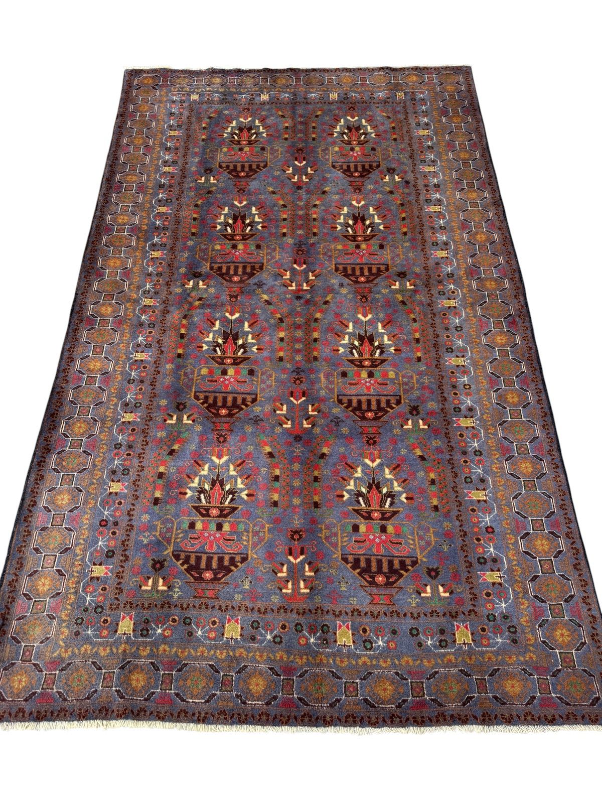 Handmade Afghan Vintage Balochi Rug 316 CM x 192 CM SK#1522