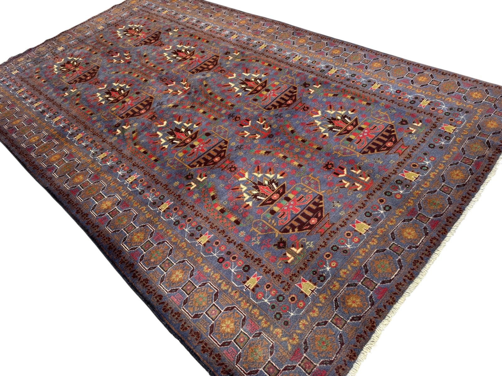 Handmade Afghan Vintage Balochi Rug 316 CM x 192 CM SK#1522