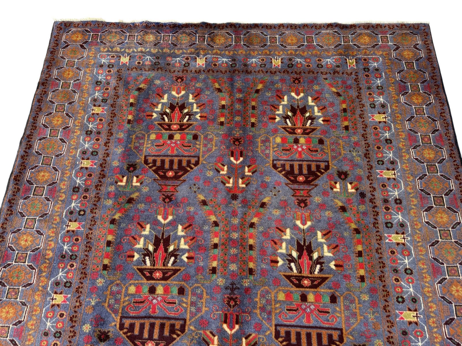 Handmade Afghan Vintage Balochi Rug 316 CM x 192 CM SK#1522