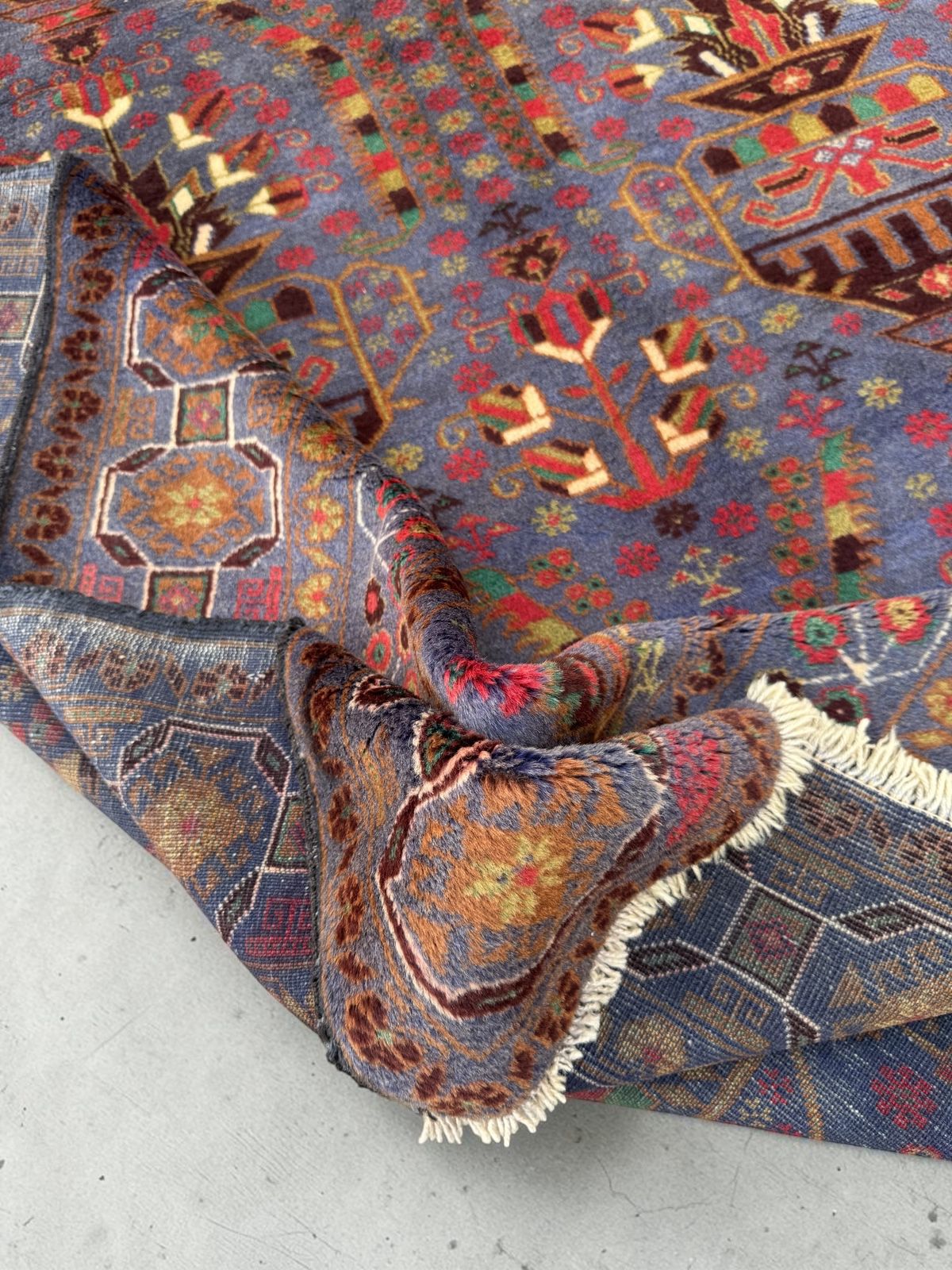 Handmade Afghan Vintage Balochi Rug 316 CM x 192 CM SK#1522