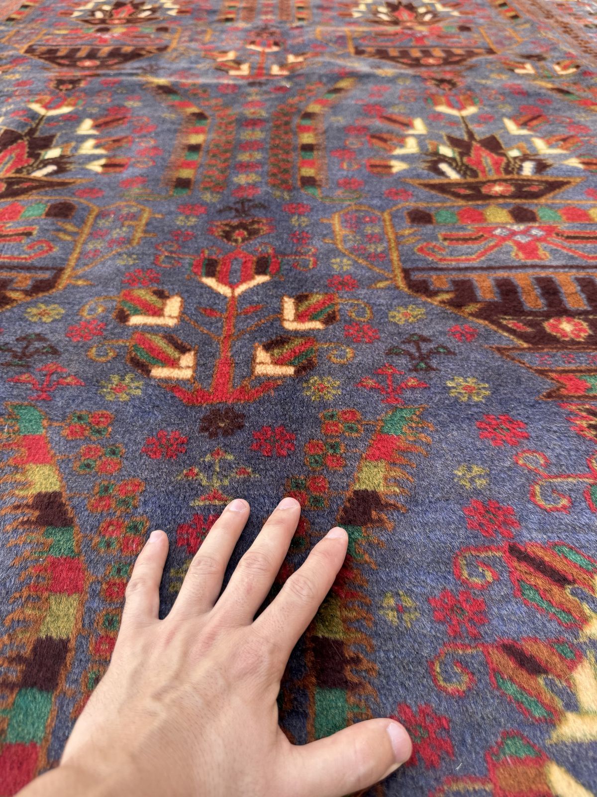 Handmade Afghan Vintage Balochi Rug 316 CM x 192 CM SK#1522