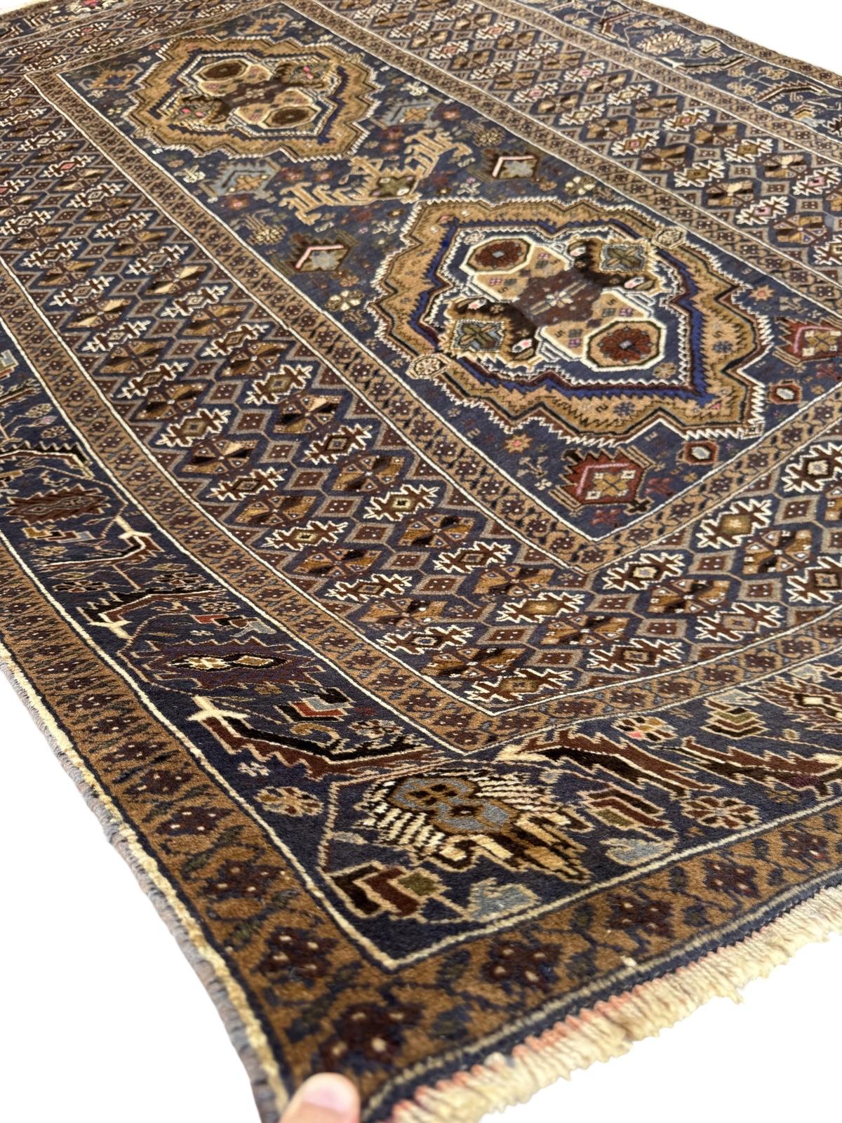 Handmade Afghan Vintage Balochi Rug 293 CM x 206 CM SK#1523