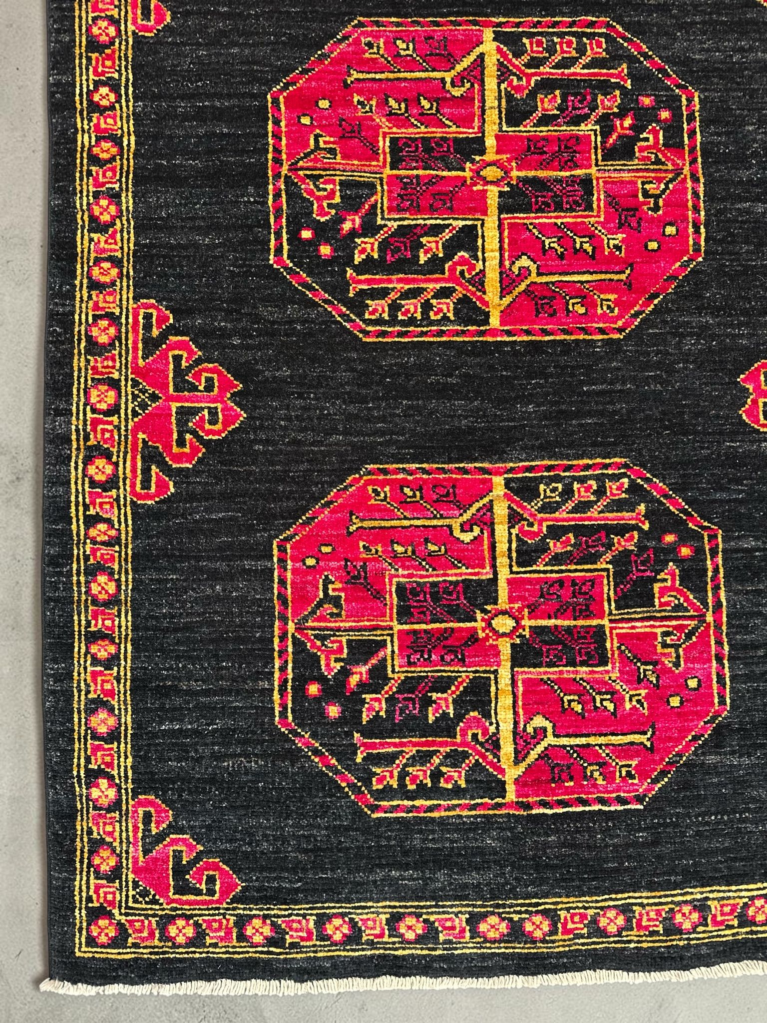 Hand-Knotted Afghan Rangarang Chobi Hallway Runner Rug 290 CM x 80 CM SK#10323