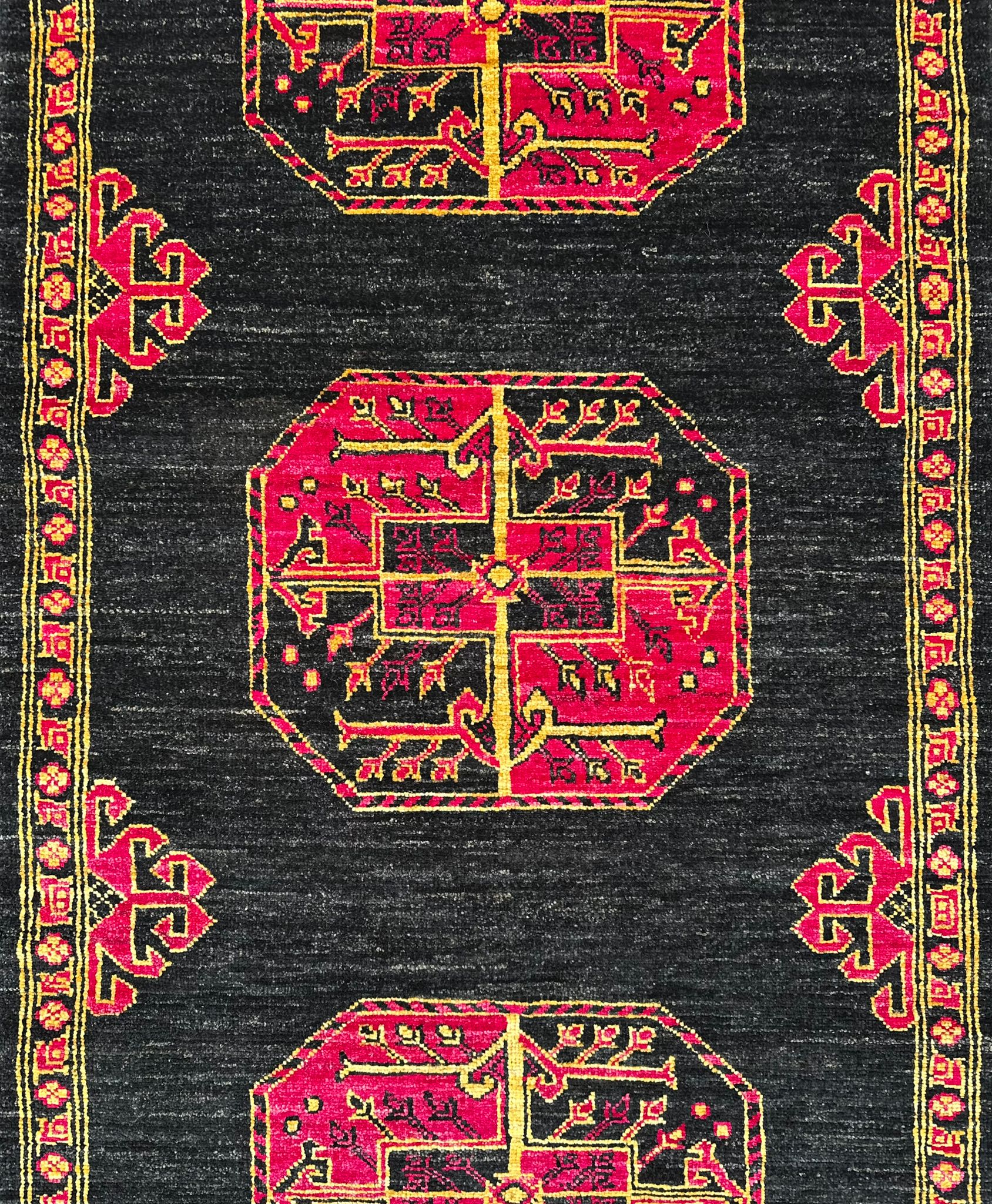 Hand-Knotted Afghan Rangarang Chobi Hallway Runner Rug 290 CM x 80 CM SK#10323