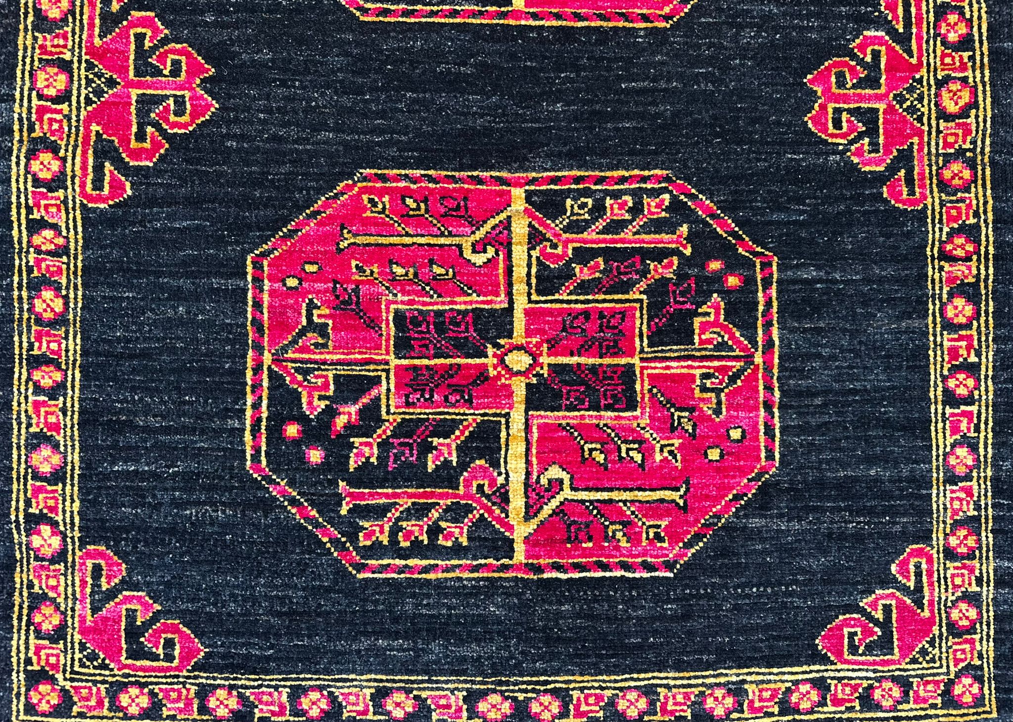 Hand-Knotted Afghan Rangarang Chobi Hallway Runner Rug 290 CM x 80 CM SK#10323