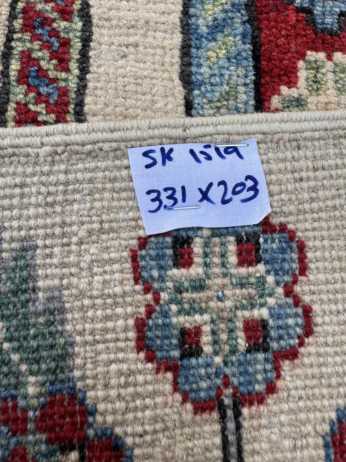 Hand-Knotted Chobi Wool Rug 331 CM x 203 CM SK#1519