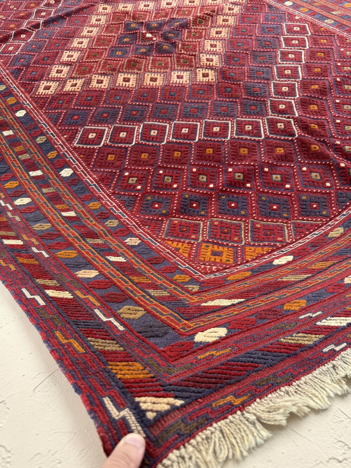 Hand-Knotted Tribal Meshwani Rug 285 CM x 196 CM SK#1482