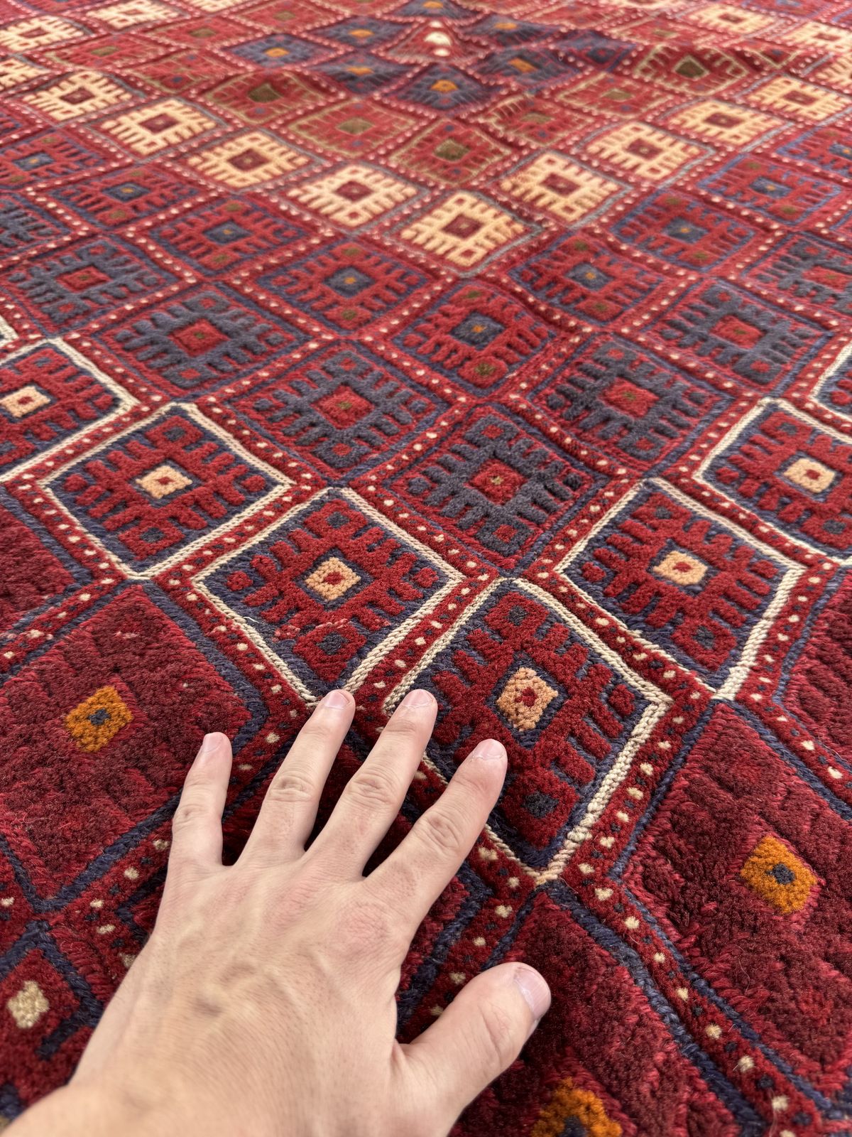 Hand-Knotted Tribal Meshwani Rug 285 CM x 196 CM SK#1482