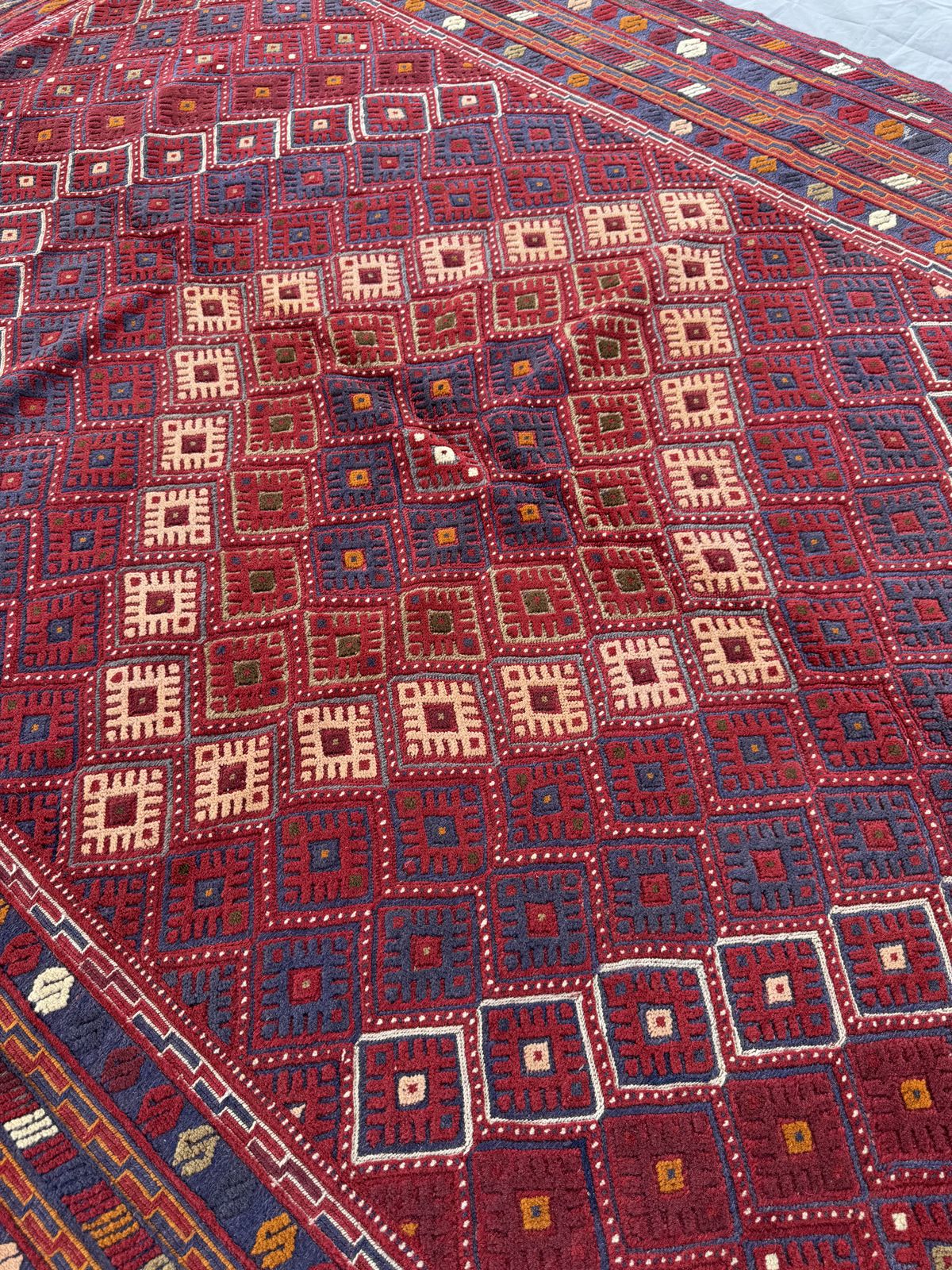 Hand-Knotted Tribal Meshwani Rug 285 CM x 196 CM SK#1482