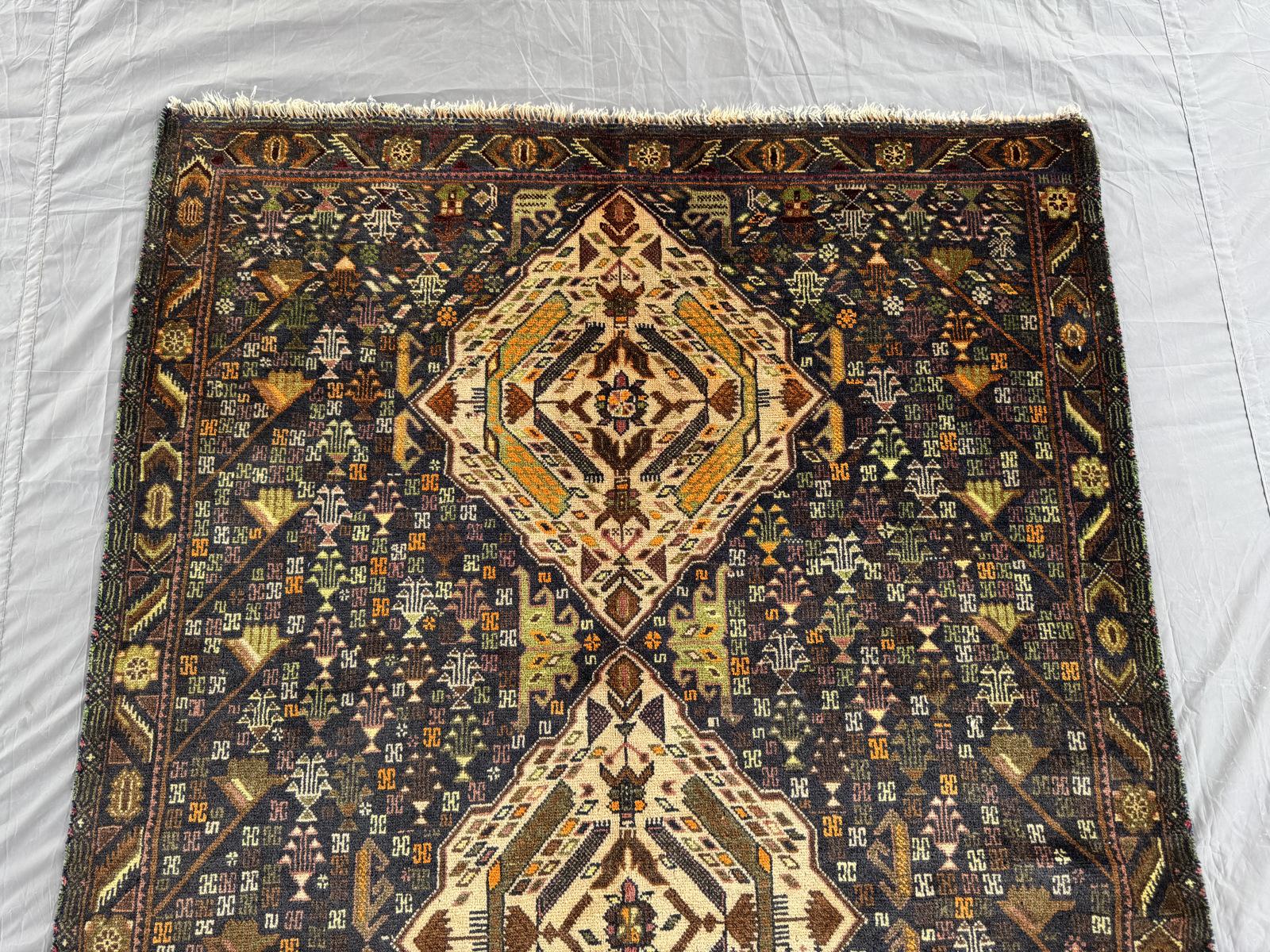 Handmade Traditional Afghan Balochi Rug 192 CM x 117 CM SK#1477