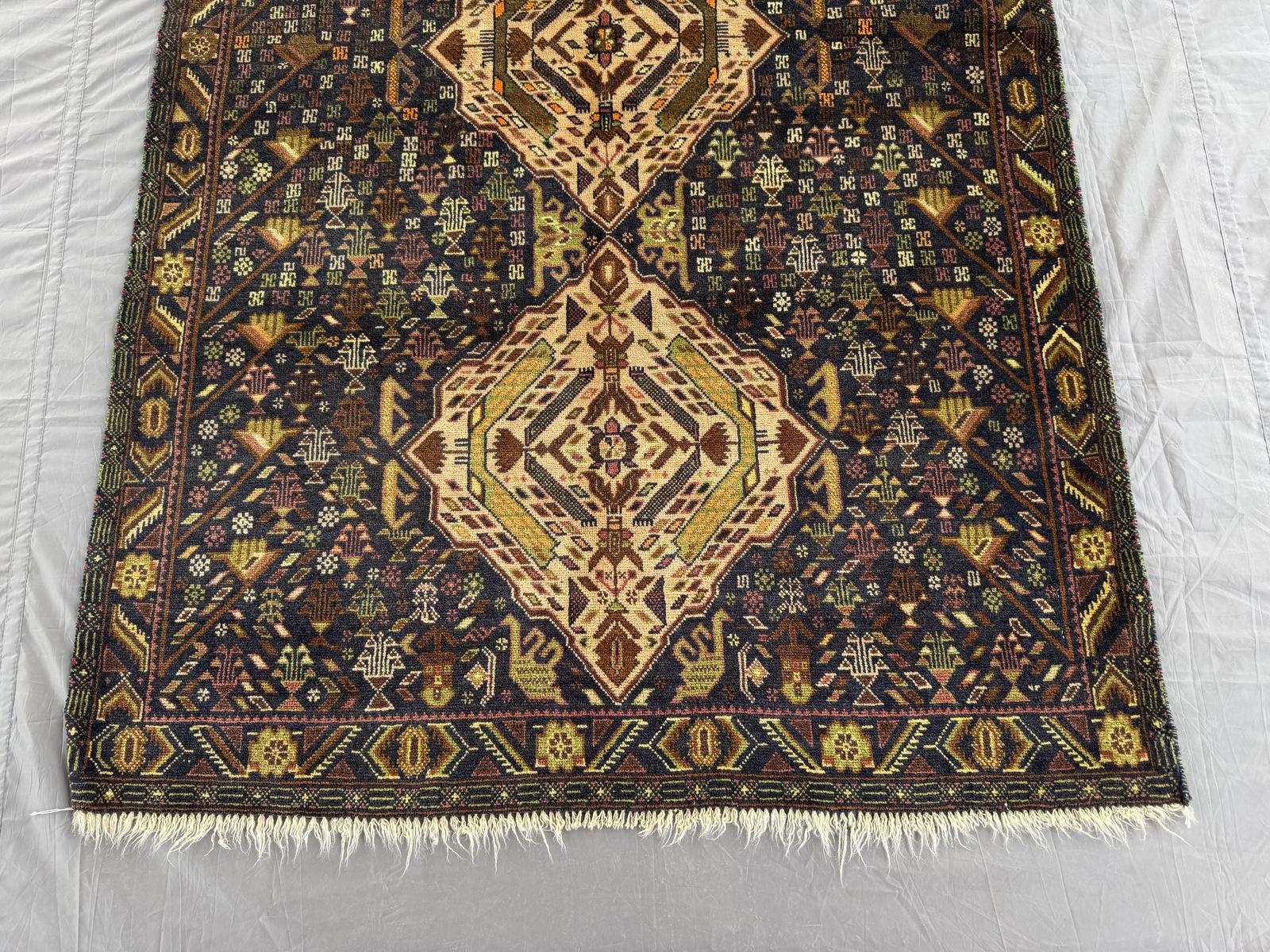 Handmade Traditional Afghan Balochi Rug 192 CM x 117 CM SK#1477