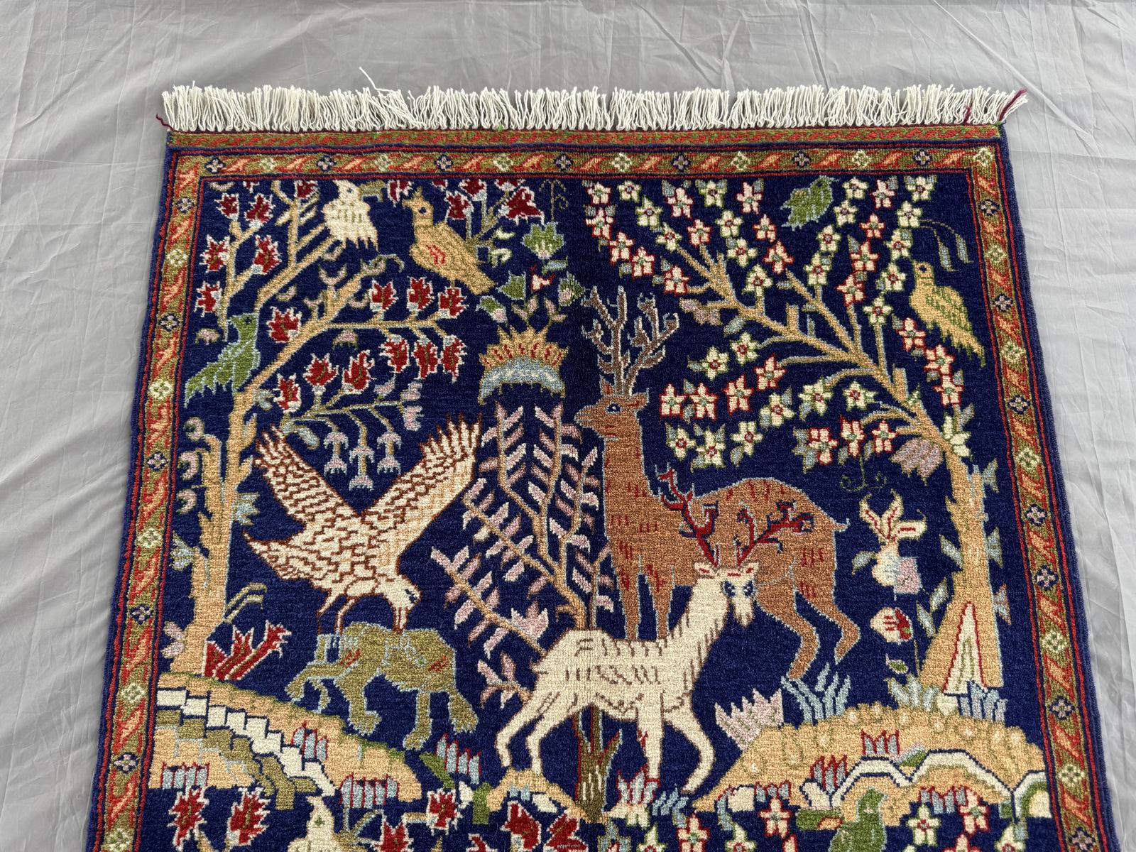 Handmade Traditional Afghan Pictorial Balochi Rug  147 CM x 93 CM SK#1478