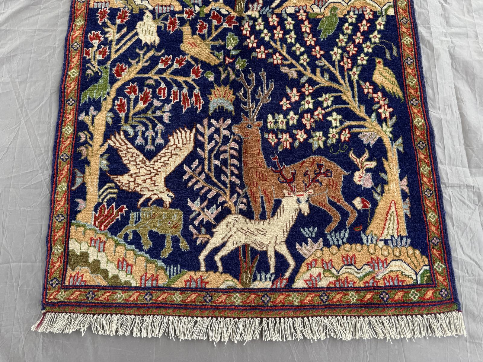 Handmade Traditional Afghan Pictorial Balochi Rug  147 CM x 93 CM SK#1478