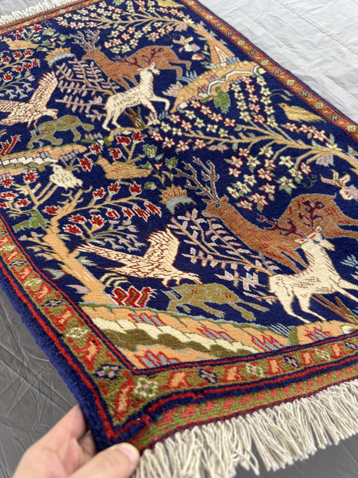 Handmade Traditional Afghan Pictorial Balochi Rug  147 CM x 93 CM SK#1478