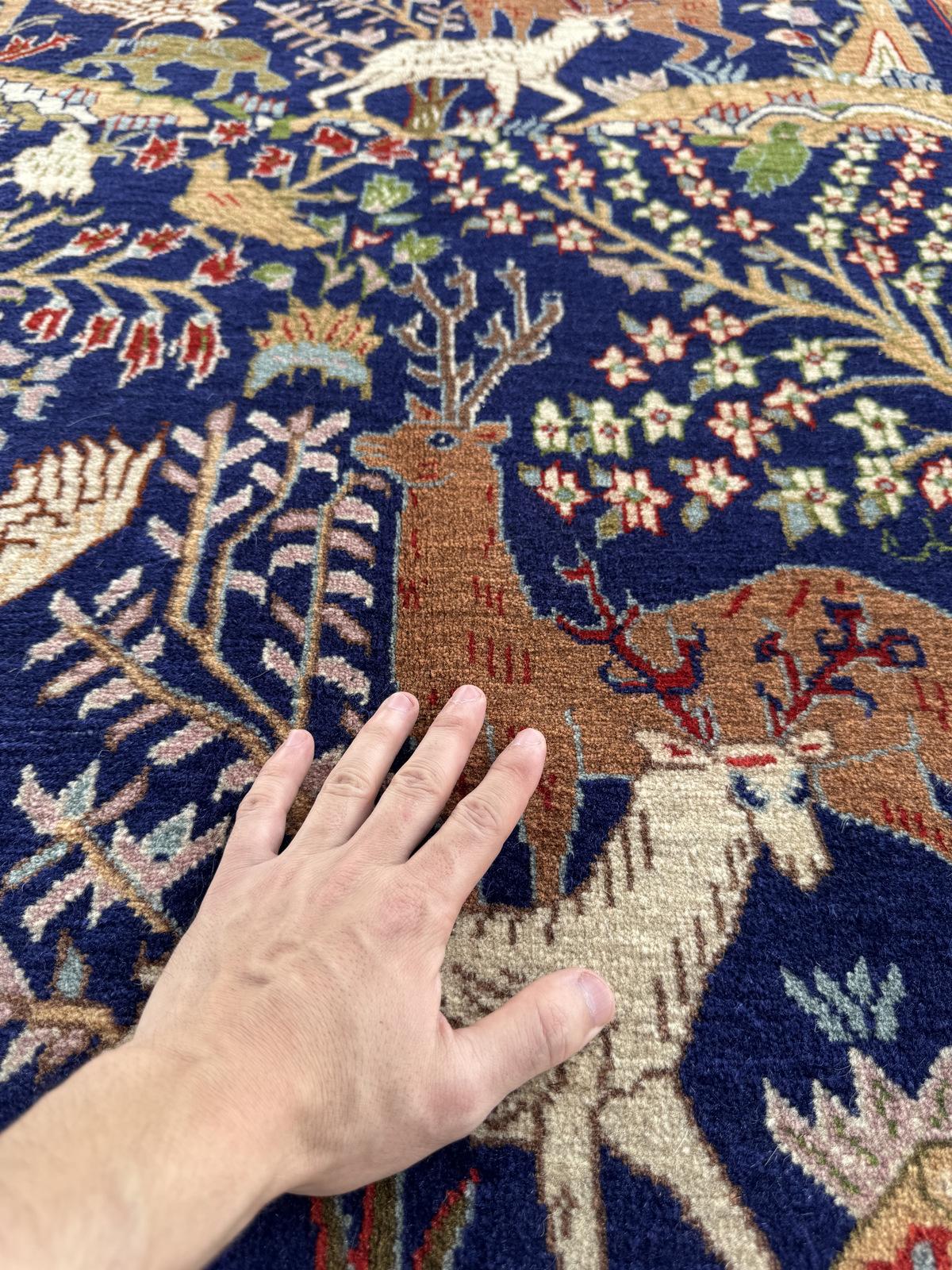 Handmade Traditional Afghan Pictorial Balochi Rug  147 CM x 93 CM SK#1478
