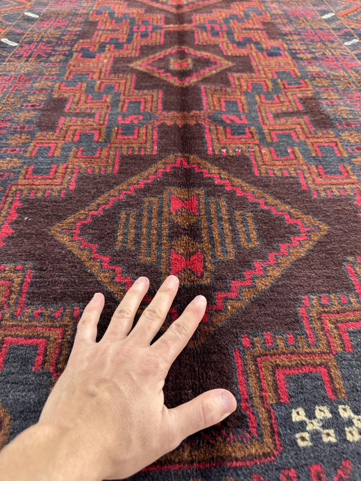 Handmade Traditional Afghan Balochi Rug 187 CM x 115 CM SK#1481