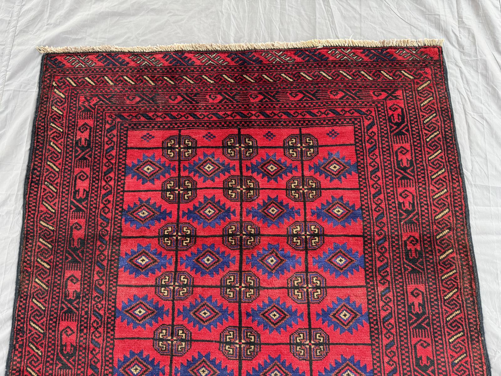 Handmade Traditional Afghan Balochi Rug 170 CM x 117 CM SK#1483