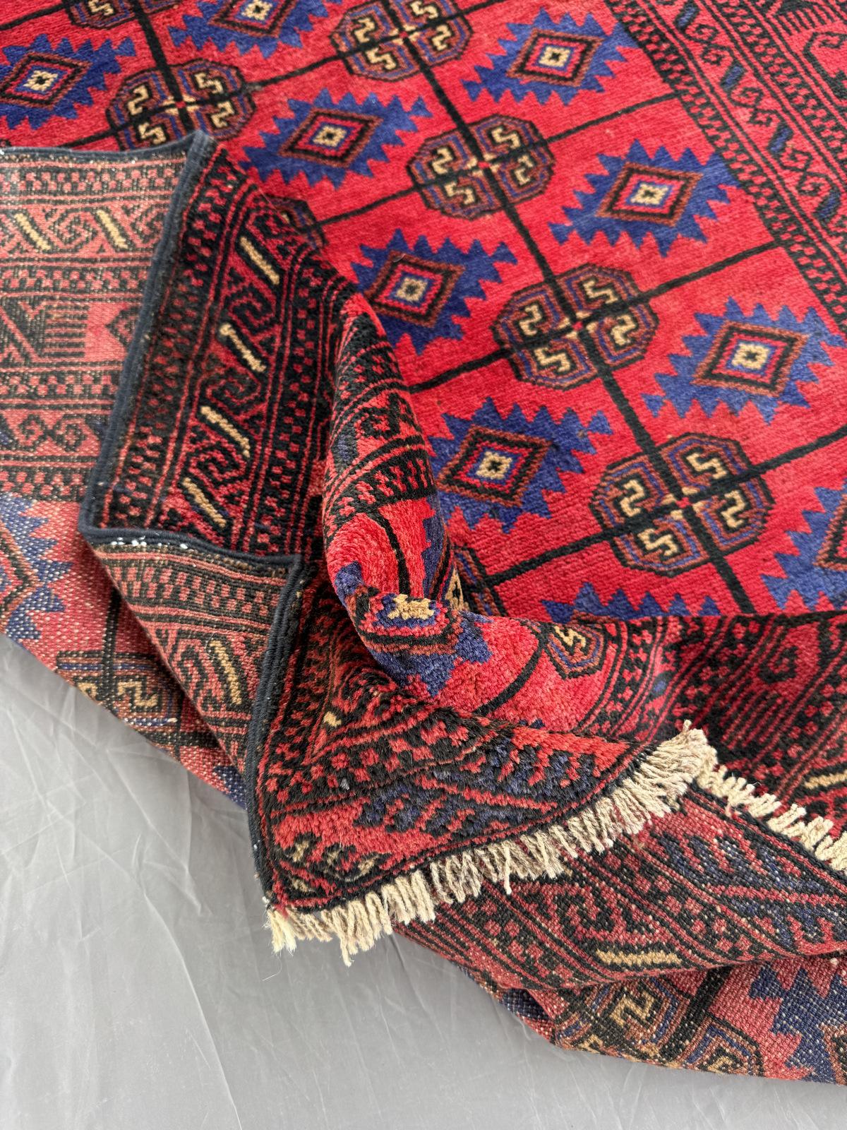 Handmade Traditional Afghan Balochi Rug 170 CM x 117 CM SK#1483