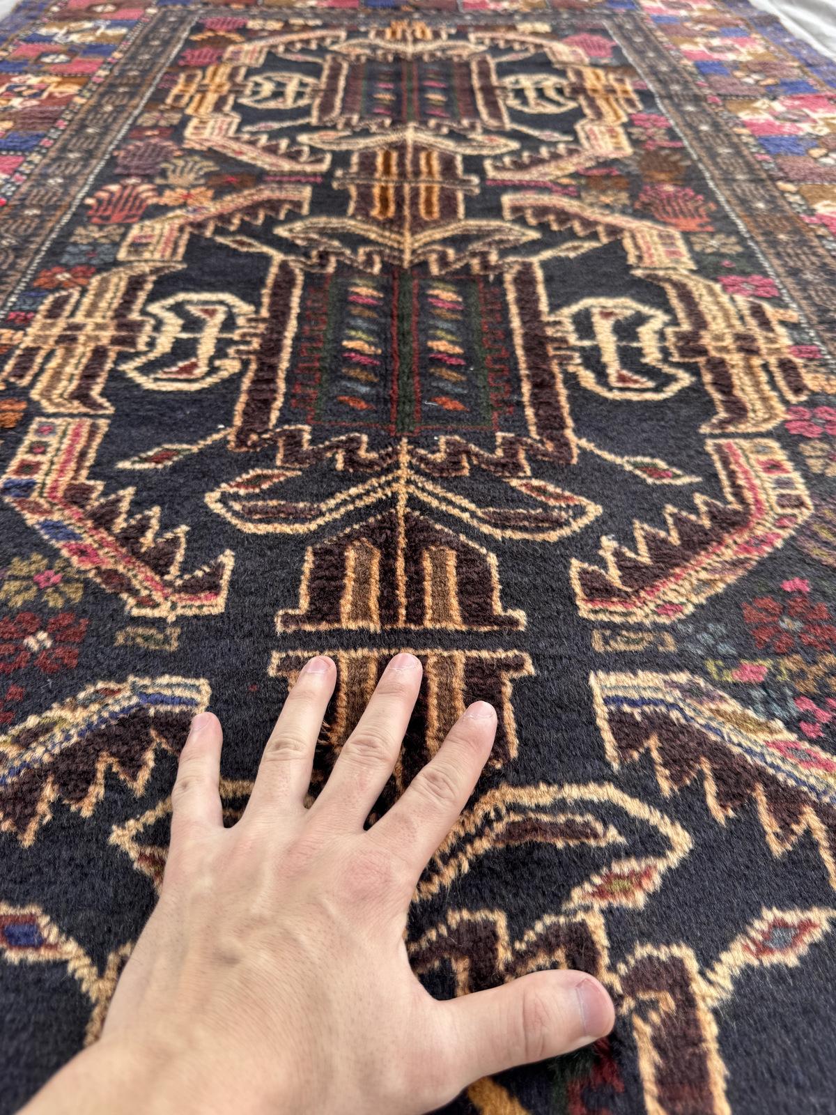 Handmade Traditional Afghan Balochi Rug  217 CM x 106 CM SK#1475