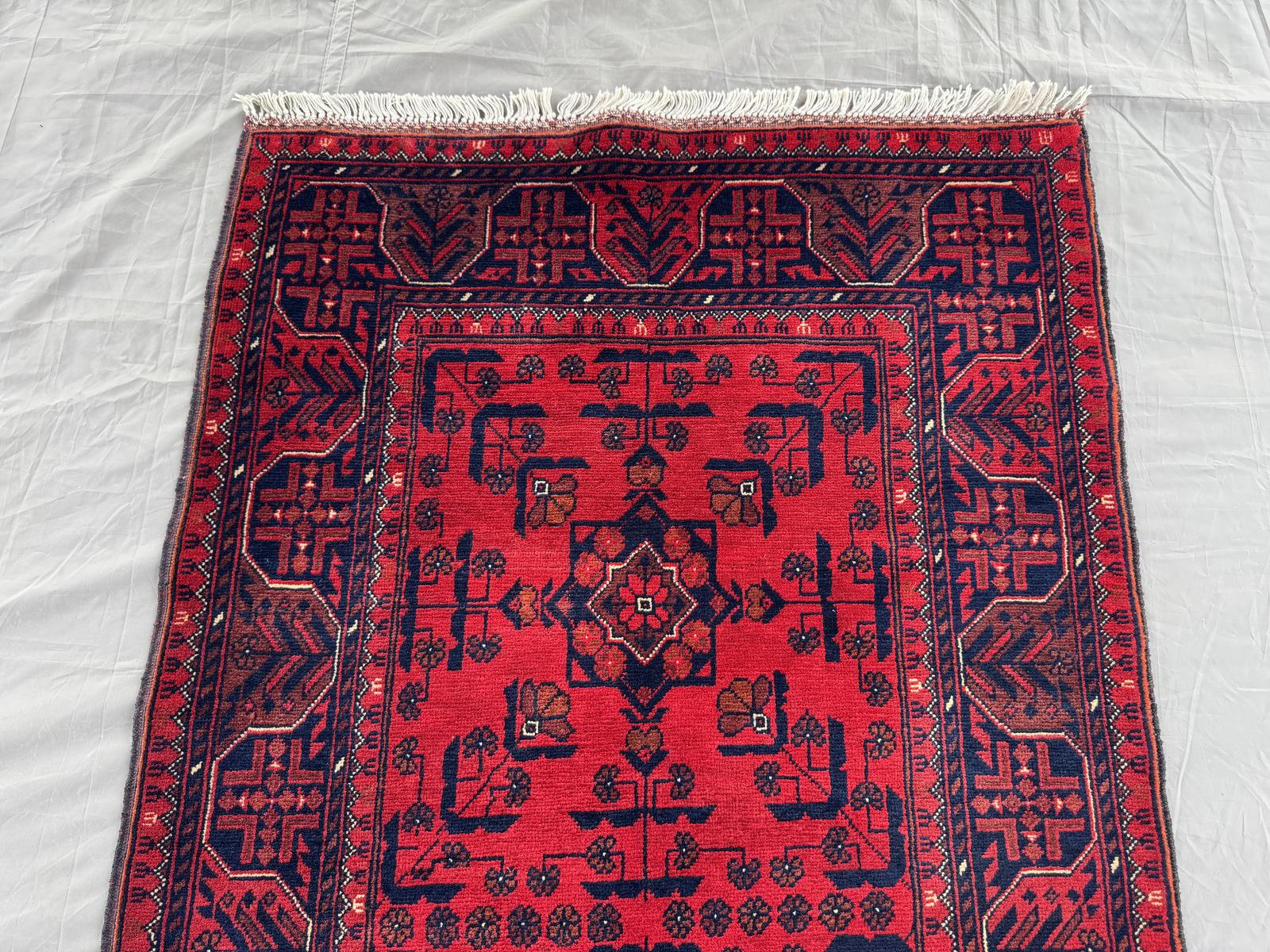 Handmade Afghan Traditional Hallway Rug  196 CM x 86 CM c