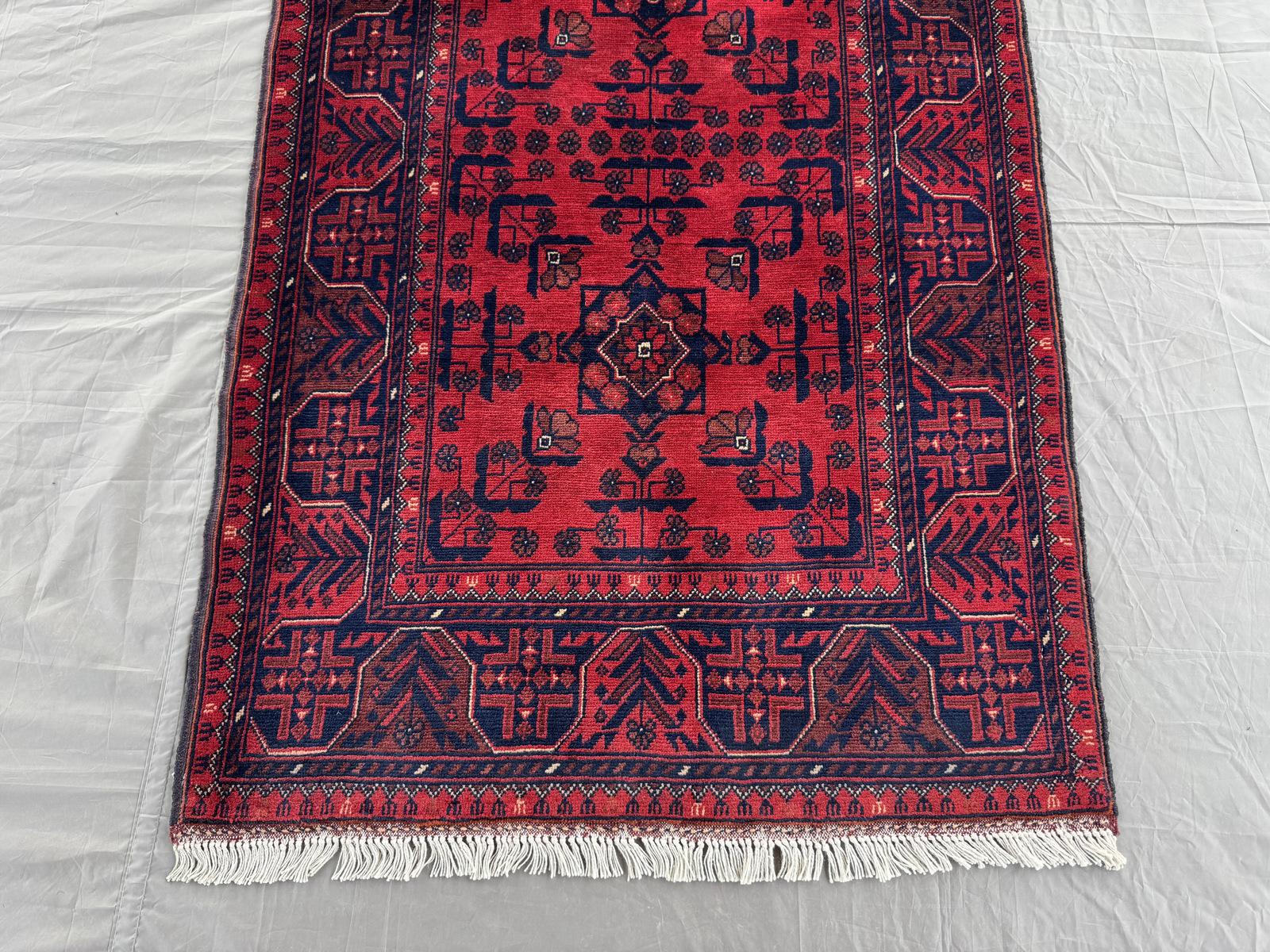 Handmade Afghan Traditional Hallway Rug  196 CM x 86 CM c