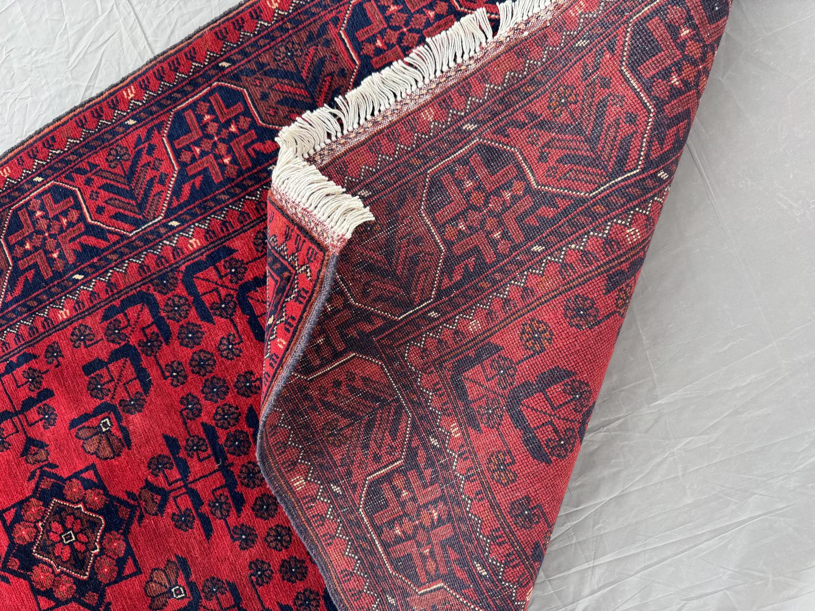 Handmade Afghan Traditional Hallway Rug  196 CM x 86 CM c