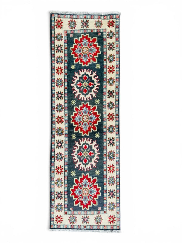 Hand-Knotted Kazak Hallway Runner Rug 173 CM x 62 CM   SK#1515