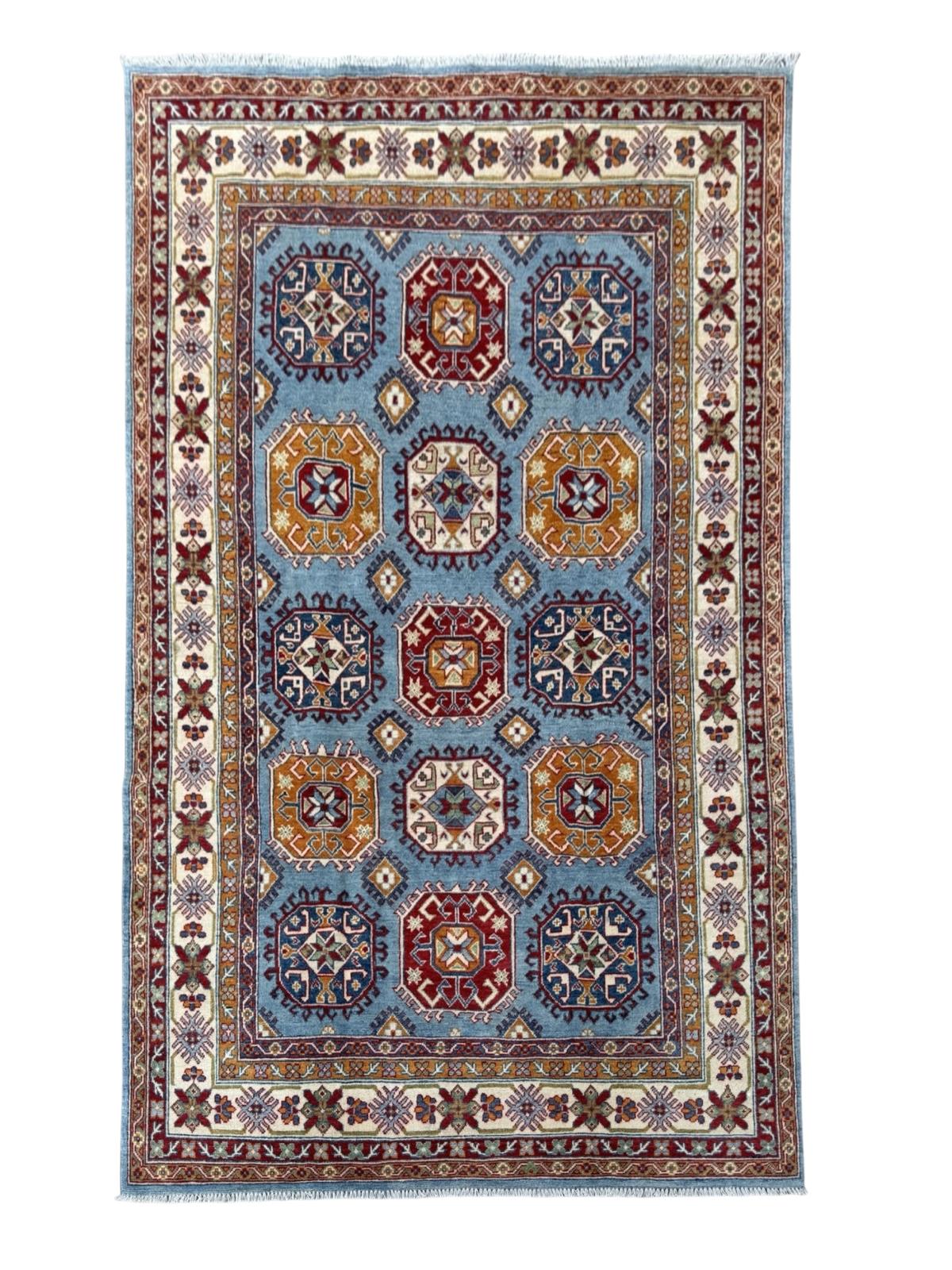 Hand-Knotted Kazak Hallway Runner Rug 255 CM x 171 CM   SK#1520